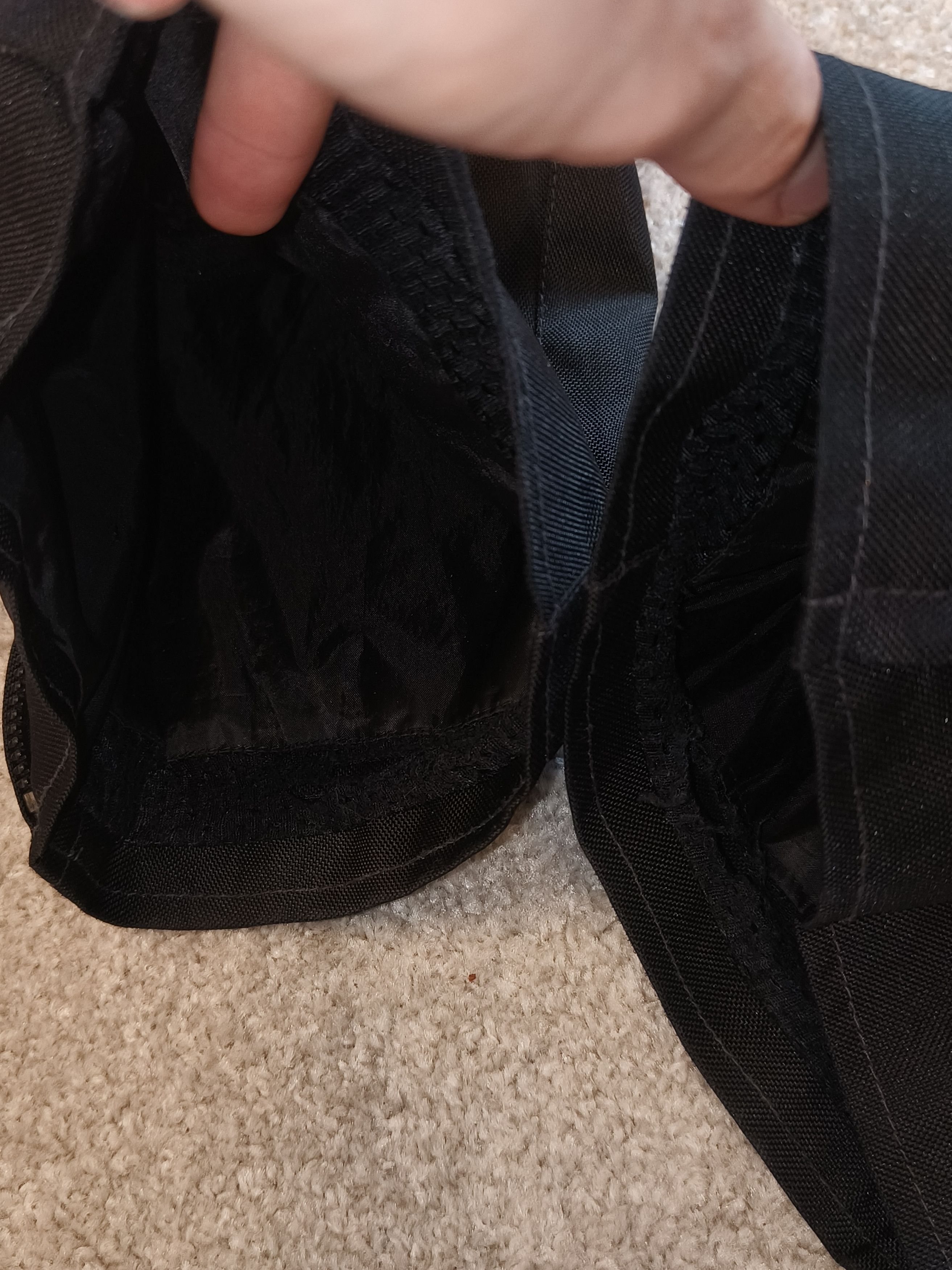 Vintage Held Motorcycle Pants Heavy-duty black textile riding pants Size US 31 - 12 Thumbnail
