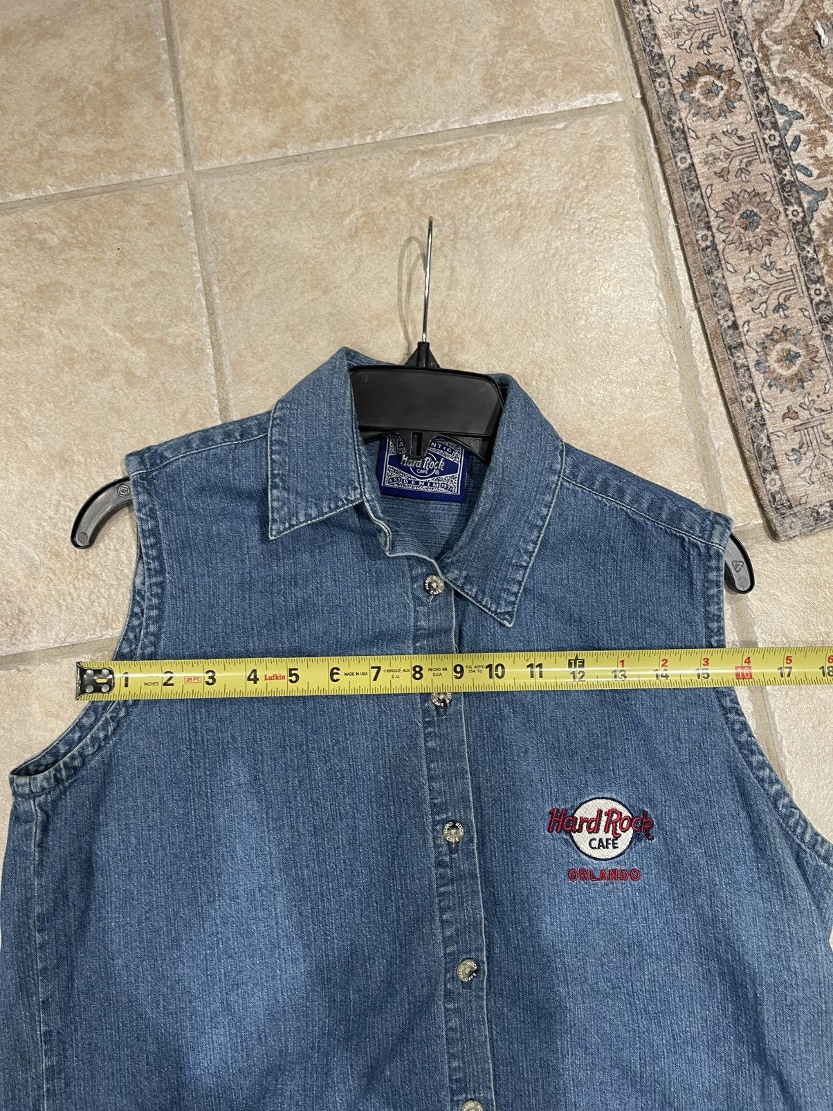 Hard Rock Cafe Vintage Hard Rock Cafe Vest Womans L Button Front Size L / US 10 / IT 46 - 6 Thumbnail