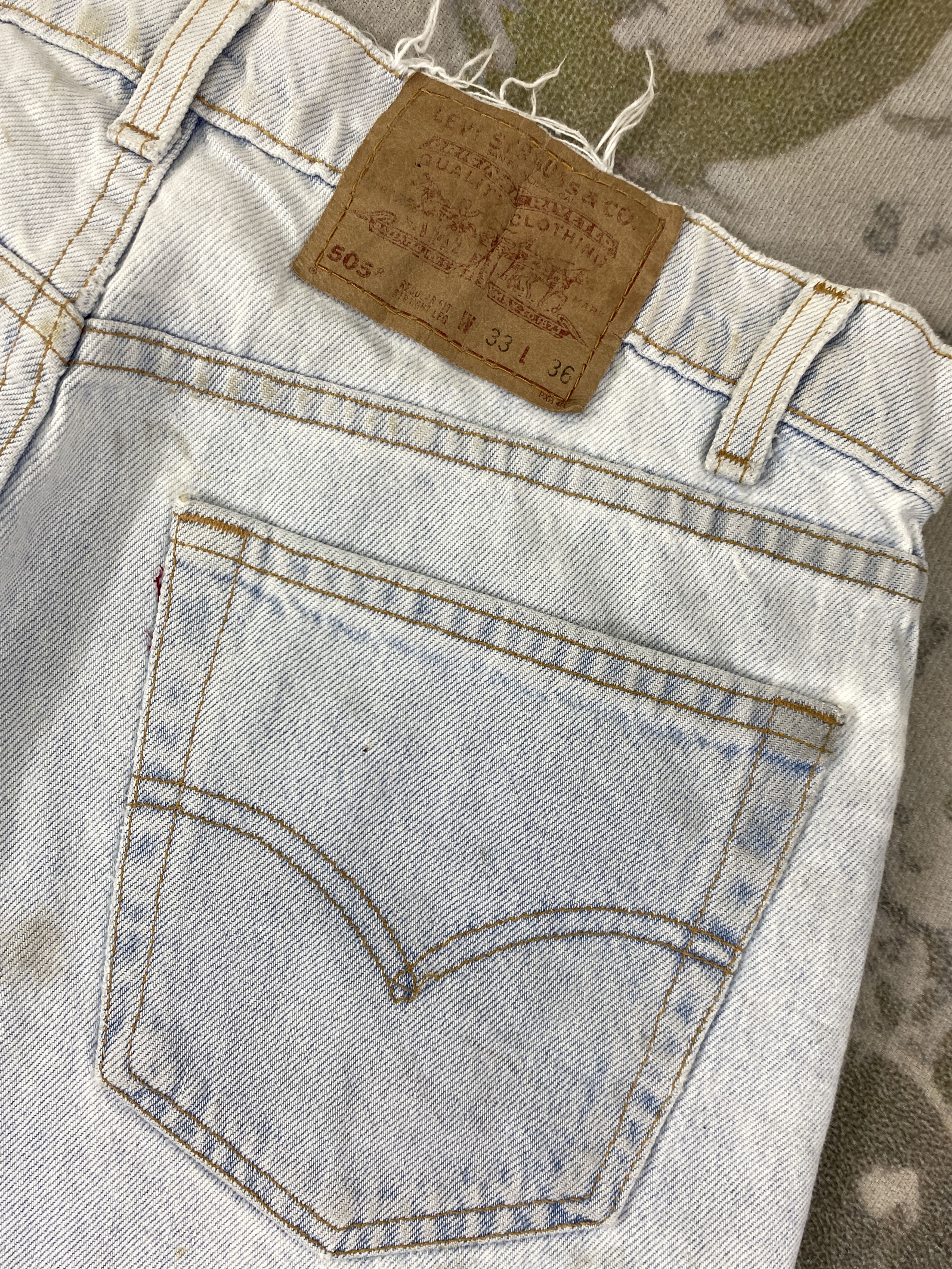 Levi's Vintage Levis 505 Jeans lgb style 33x28.5 - JN 2995 Size US 33 - 12 Thumbnail
