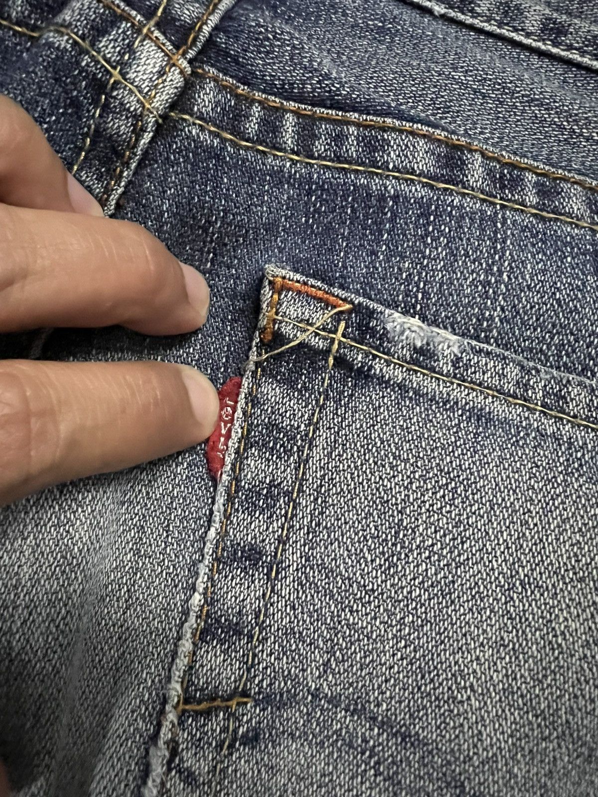 Levi's 💥Flare💥Vintage Levis 517 Stone Wash Distress Jean Size US 31 - 16 Thumbnail