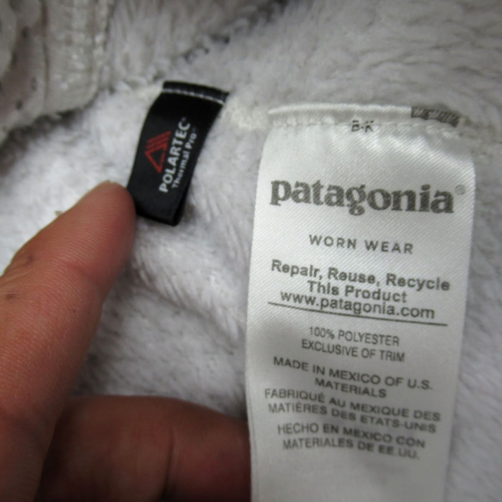 Patagonia Patagonia Pullover Womens M White Snap Fleece Women Tool Super Soft Waffle READ Size M / US 6-8 / IT 42-44 - 7 Thumbnail