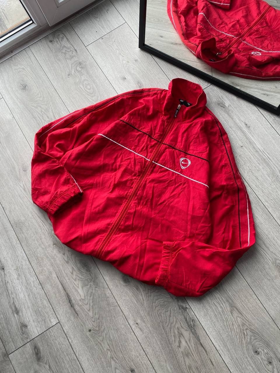 Nike × Vintage Vintage Nike Swoosh Red Olympic Nylon Jacket Y2K XL Size US XL / EU 56 / 4 - 3 Thumbnail