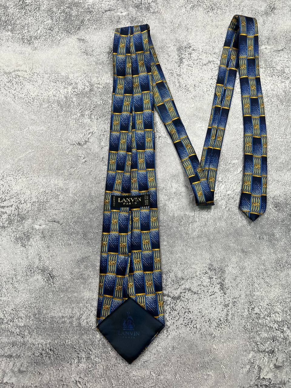 Lanvin Lanvin Paris Luxury Silk Neck Tie Abstract Cravatte 90s Size ONE SIZE - 3 Thumbnail