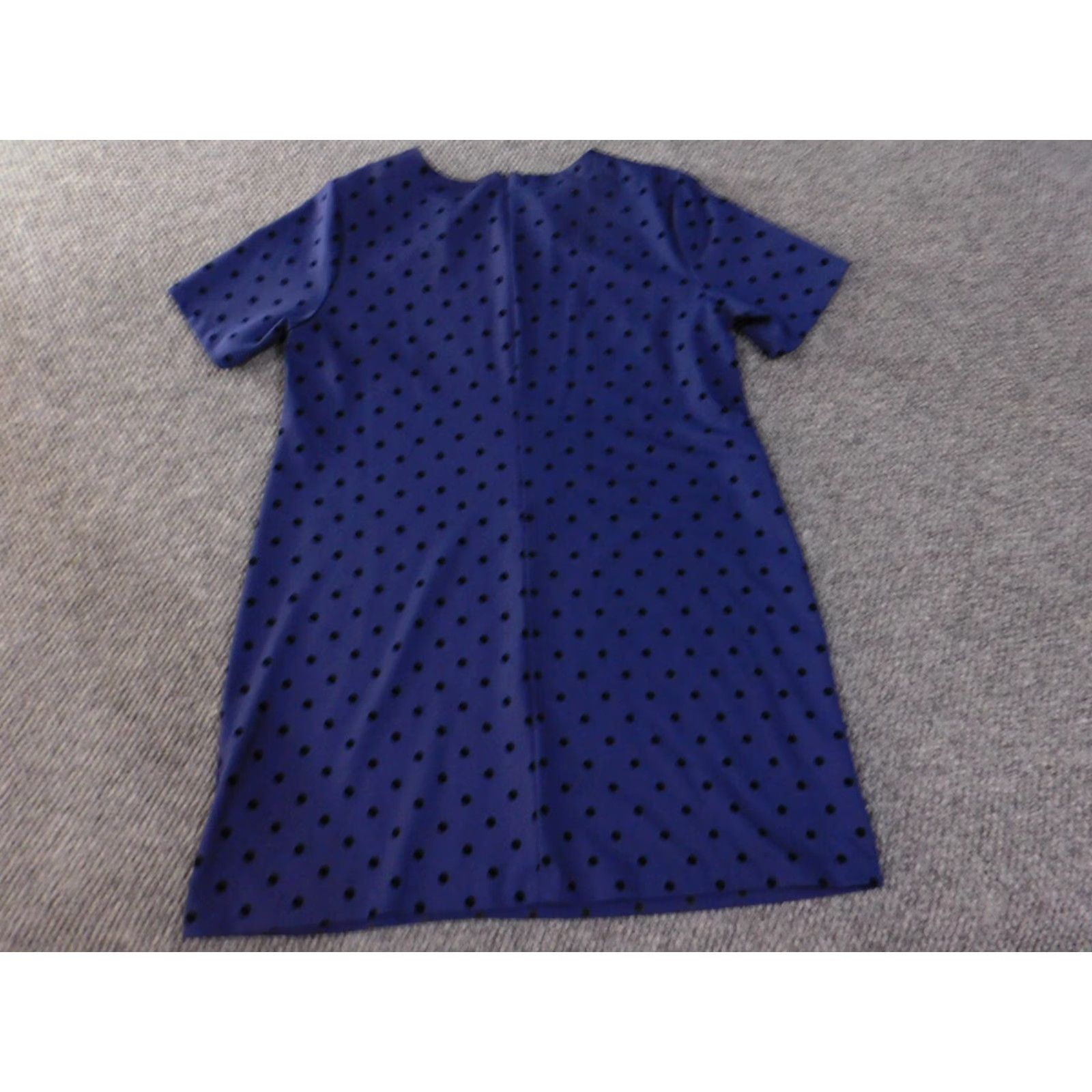 Old Navy Old Navy Dress Large Purple Zip Womens A-line Dots Polyester Wool? Size L / US 10 / IT 46 - 7 Thumbnail