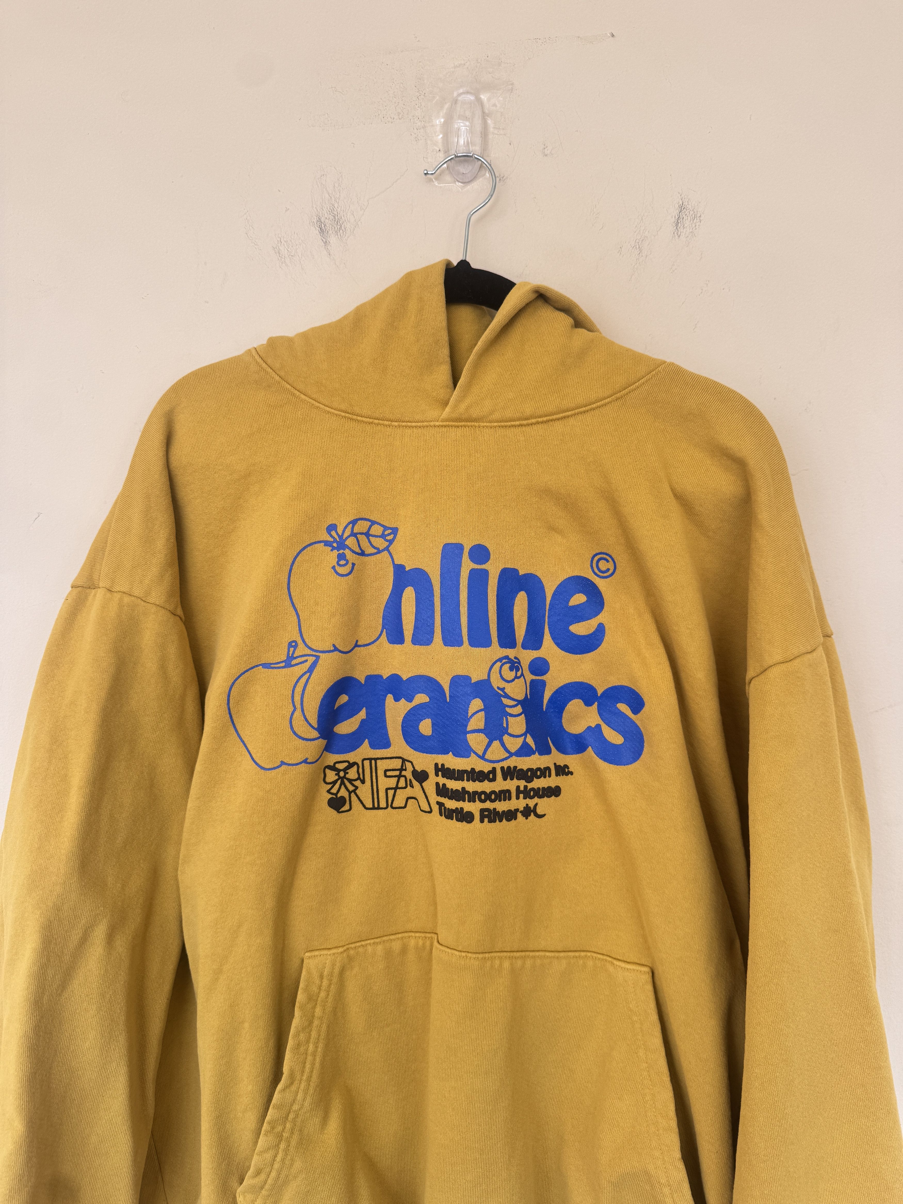 Online Ceramics Online Ceramics Apple Logo Hoodie Yellow Graphic Size US XXL / EU 58 / 5 - 2 Thumbnail