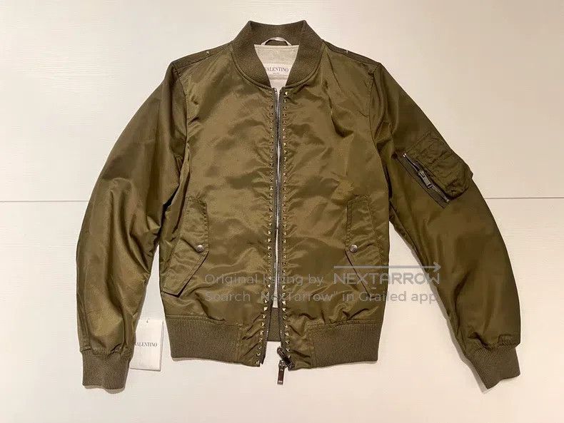 Valentino Willow Stud Bomber Jacket