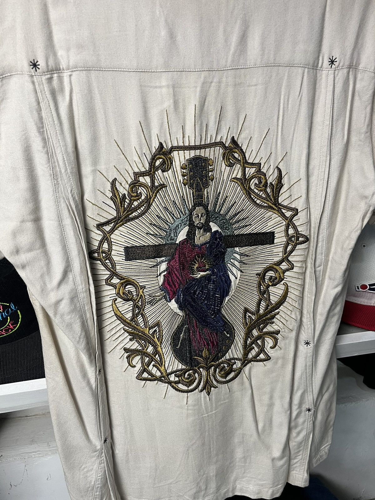 14th Addiction × If Six Was Nine × Japanese Brand Jesus Ego Tripping Open Collar Shirt Size US L / EU 52-54 / 3 - 5 Thumbnail