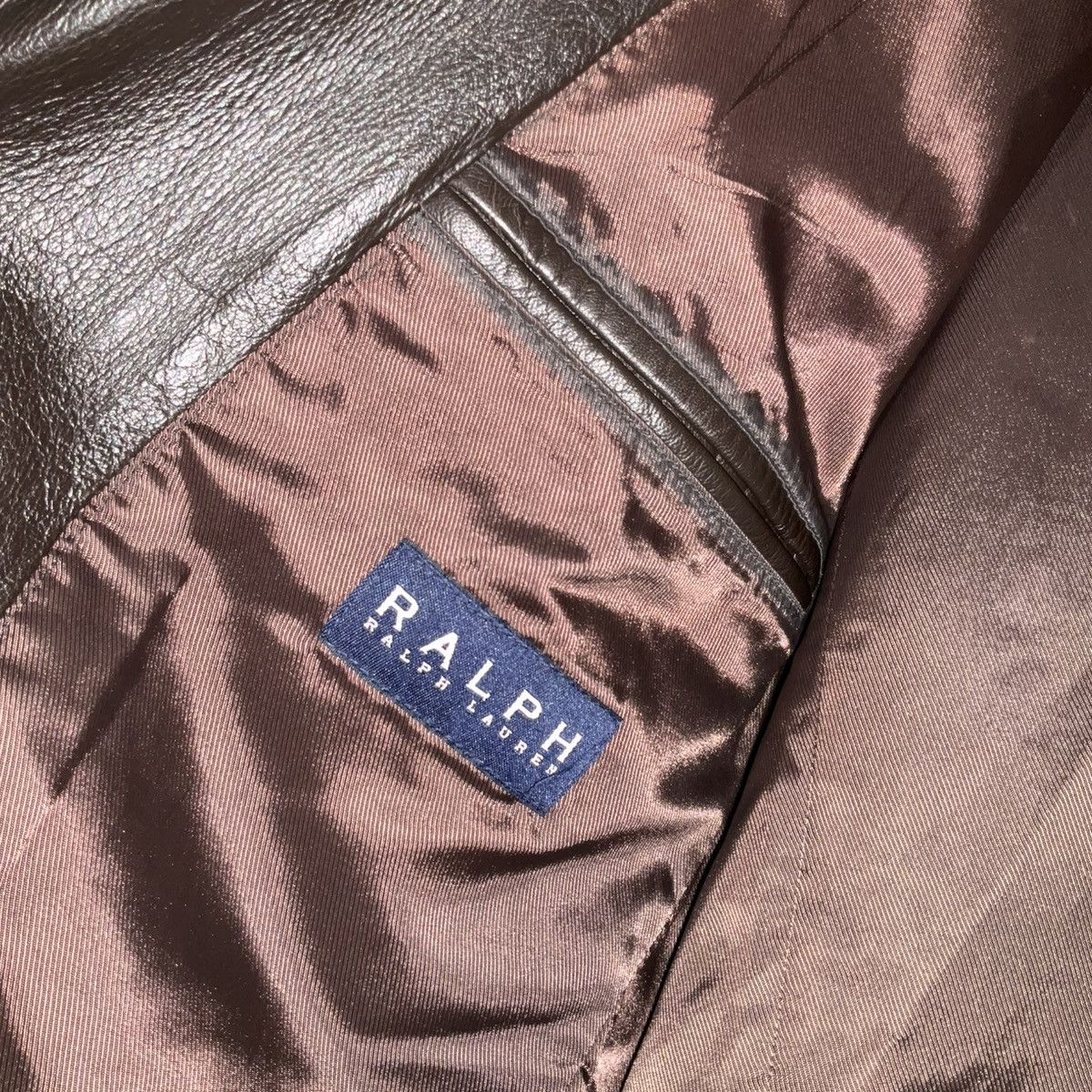 Polo Ralph Lauren Vintage Polo Ralph Lauren Lamb Leather Blazer Size US L / EU 52-54 / 3 - 3 Thumbnail