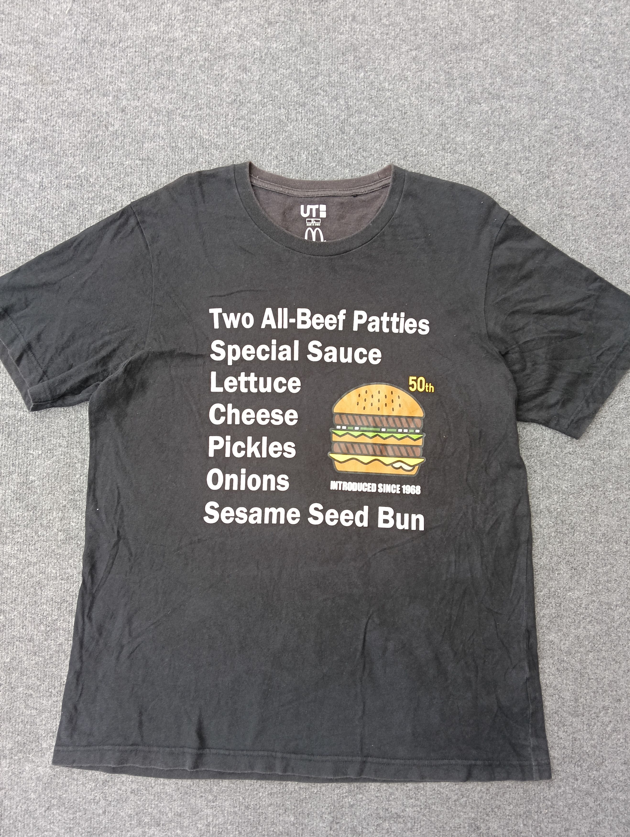 Undercover × Uniqlo Menu McDonalds x Uniqlo faded black tees. Size US L / EU 52-54 / 3 - 2 Thumbnail