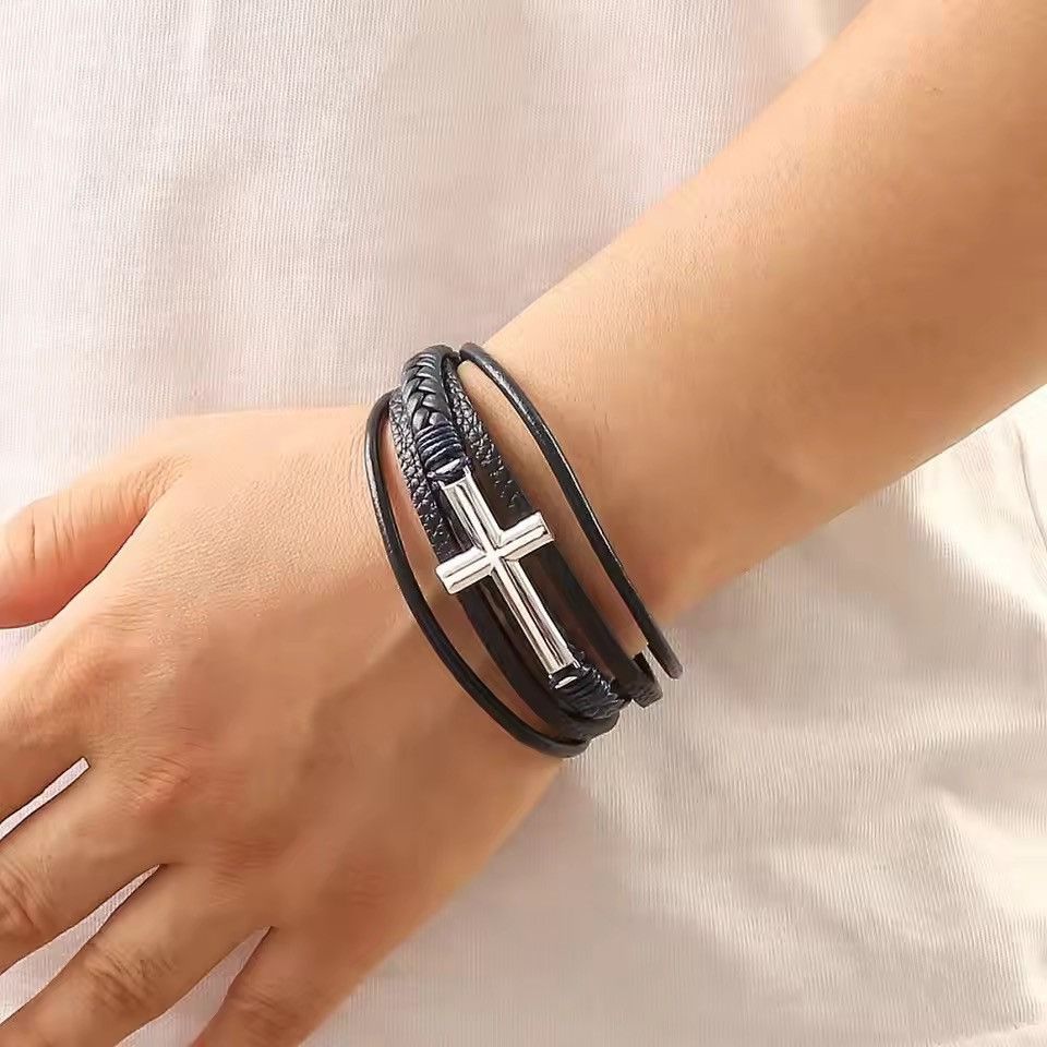 Other Bazo 1199 gods lonely kids pink diamond cross bracelet | Grailed