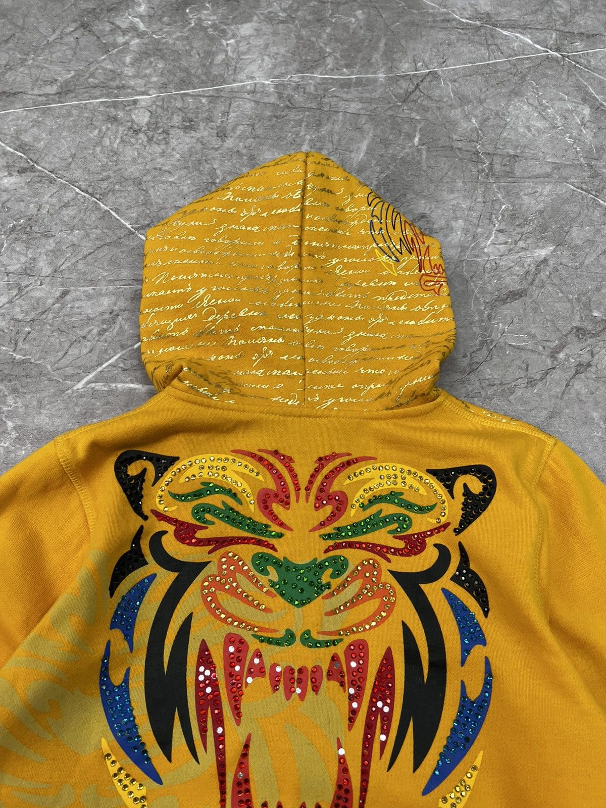 Affliction × If Six Was Nine Vintage Y2K Affliction Hoodie Skull Grunge Cybergoth Biker Size US M / EU 48-50 / 2 - 11 Thumbnail