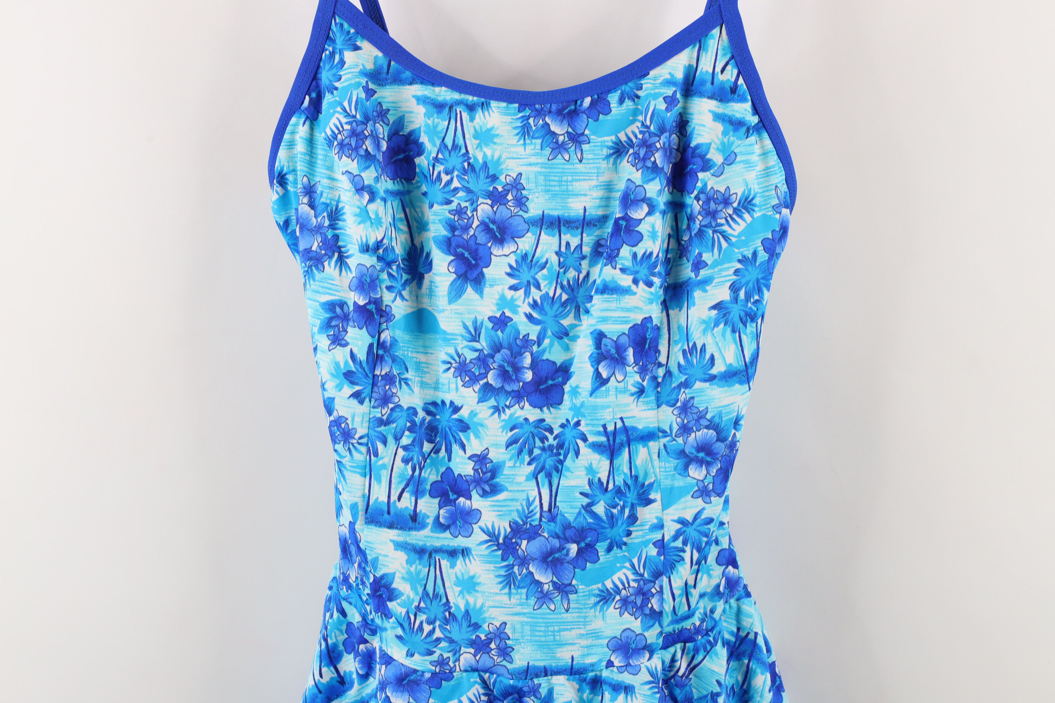 Vintage Vintage 90s Streetwear Flower Floral One Piece Swim Suit Size XXL / US 16-18 / IT 52-54 - 3 Thumbnail