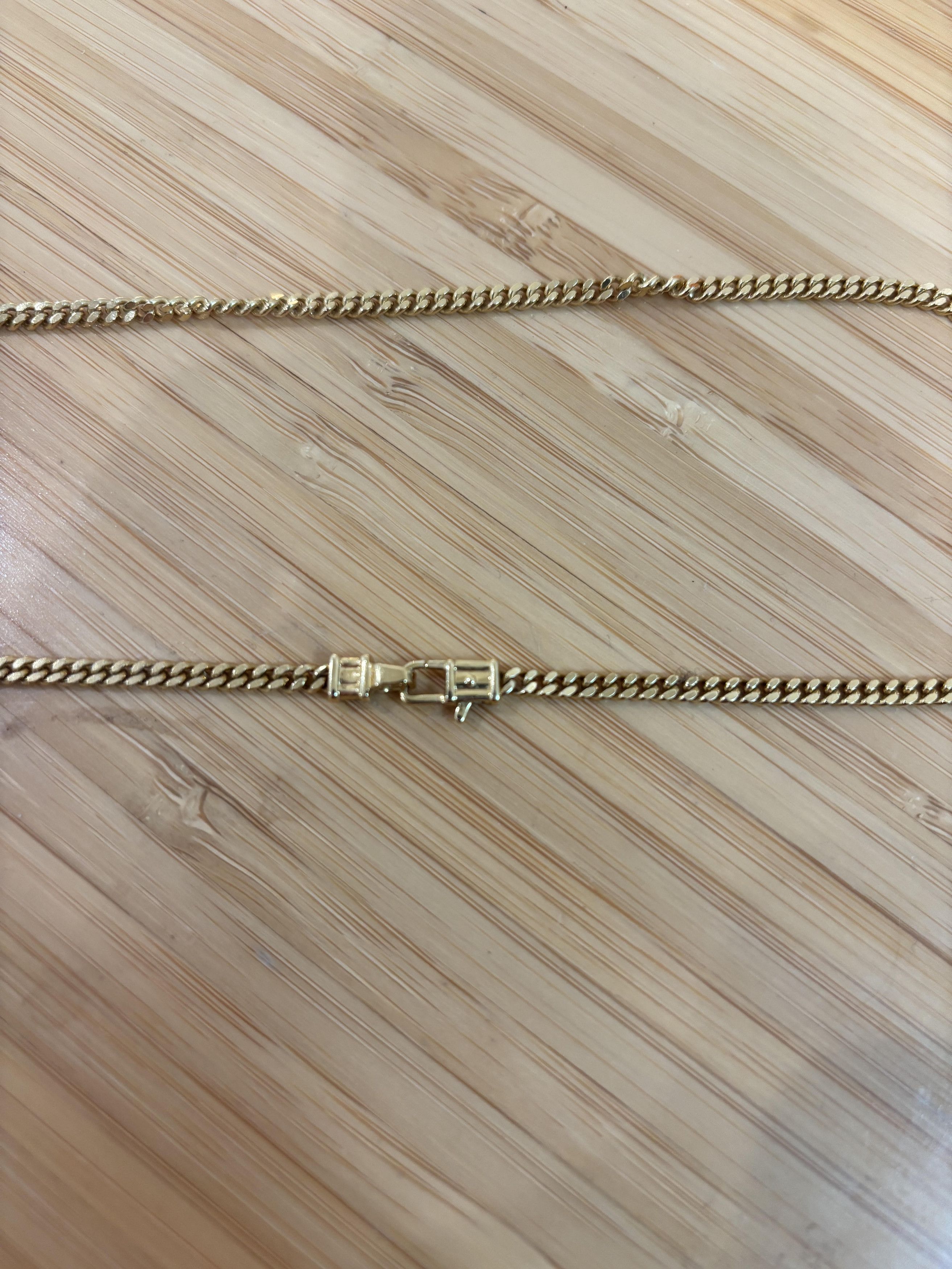 Tom Wood Tom Wood - Curb Chain M Gold 22.5 Inch Size ONE SIZE - 4 Thumbnail