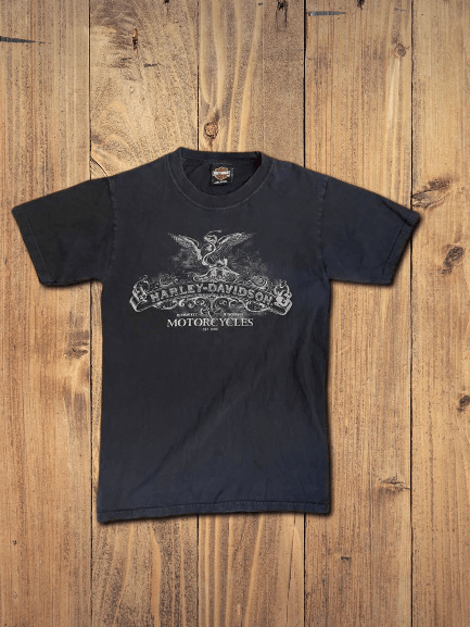 Harley Davidson 🏍️ Vintage Harley Davidson Tee – Eastern Power 🏍️ Size US S / EU 44-46 / 1 - 1 Thumbnail