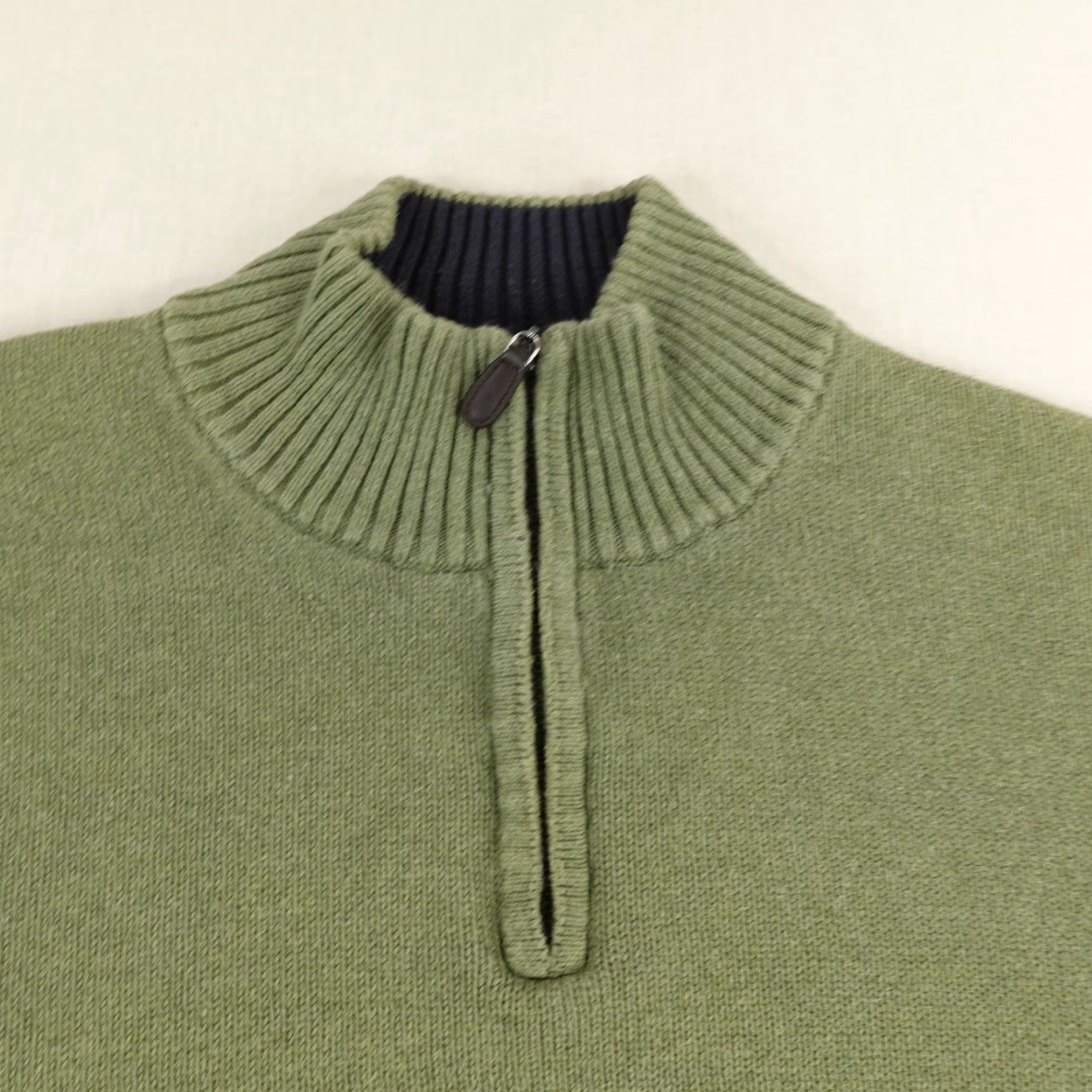 Vintage VINTAGE L.L. Bean Sweater Pullover Heavyweight 1/4 Zip Mock Neck Men XL Green Knit Heavy Casual Outdoor Size US XL / EU 56 / 4 - 2 Thumbnail