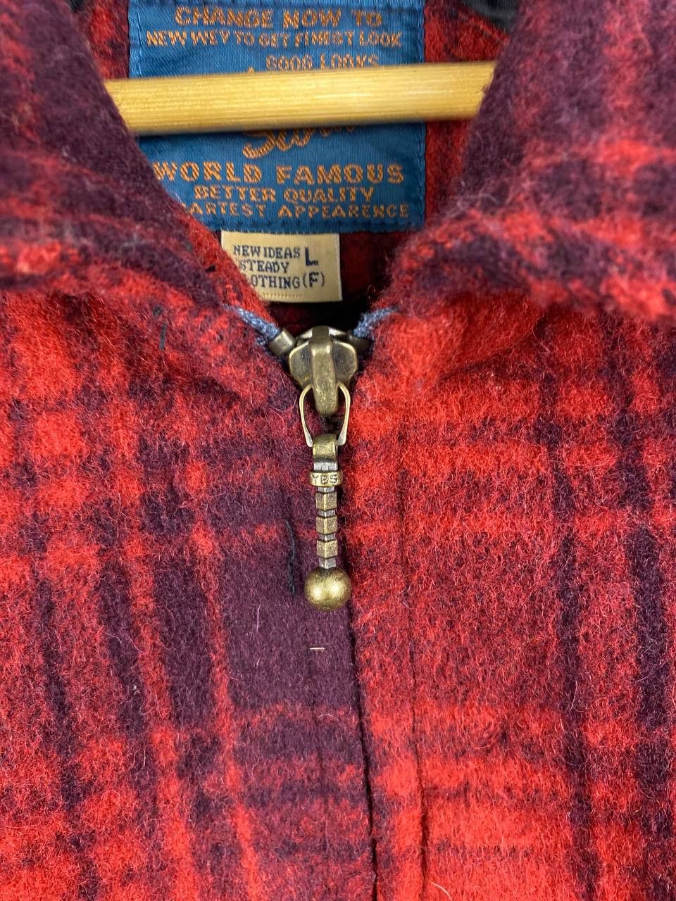 Japanese Brand jungle storm wool jacket quilted lining nice design Size US L / EU 52-54 / 3 - 5 Thumbnail