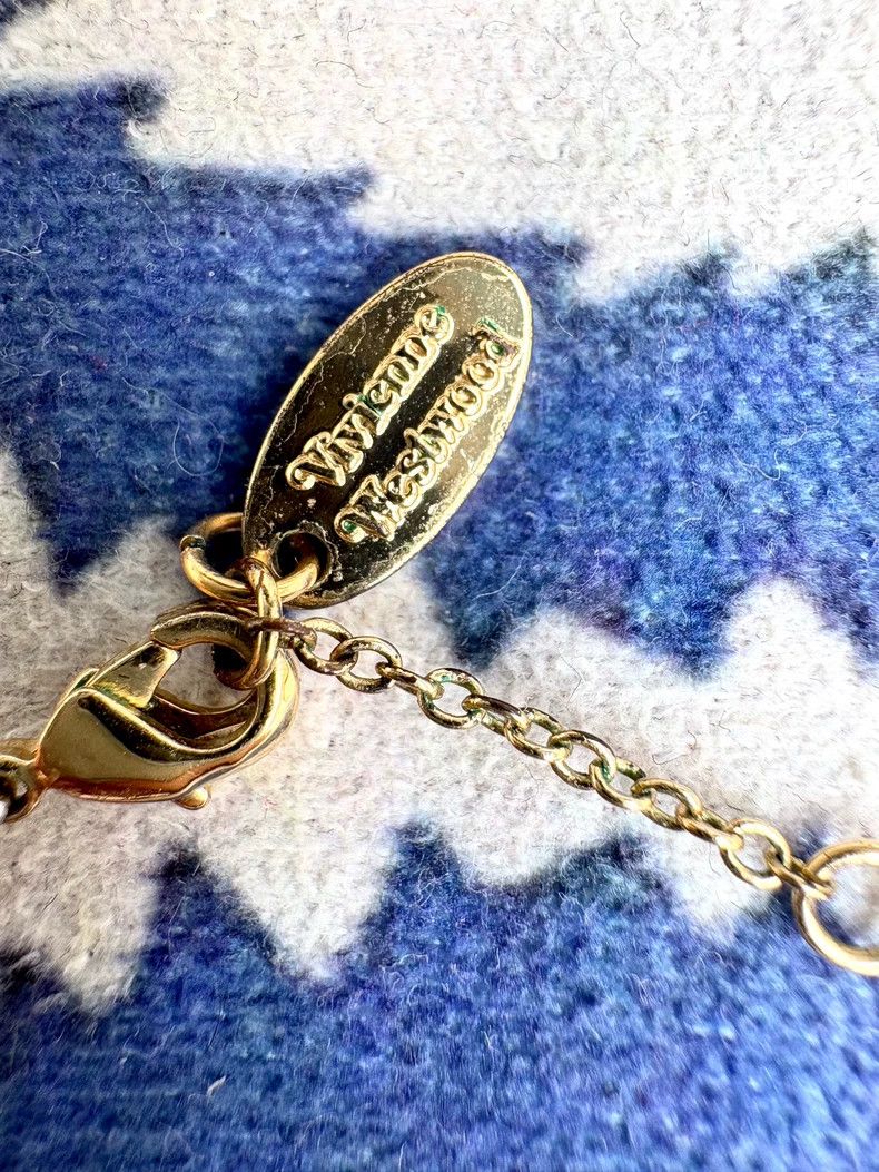 Vivienne Westwood Vivienne Westwood Vintage White Gold Saturn Necklace Size ONE SIZE - 5 Thumbnail