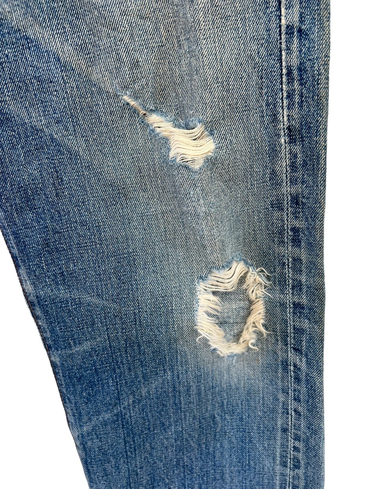 Levi's Trashed Vintage 70s Levi’s 501 Big E #6 Denim Redline Jeans Size US 30 / EU 46 - 12 Thumbnail