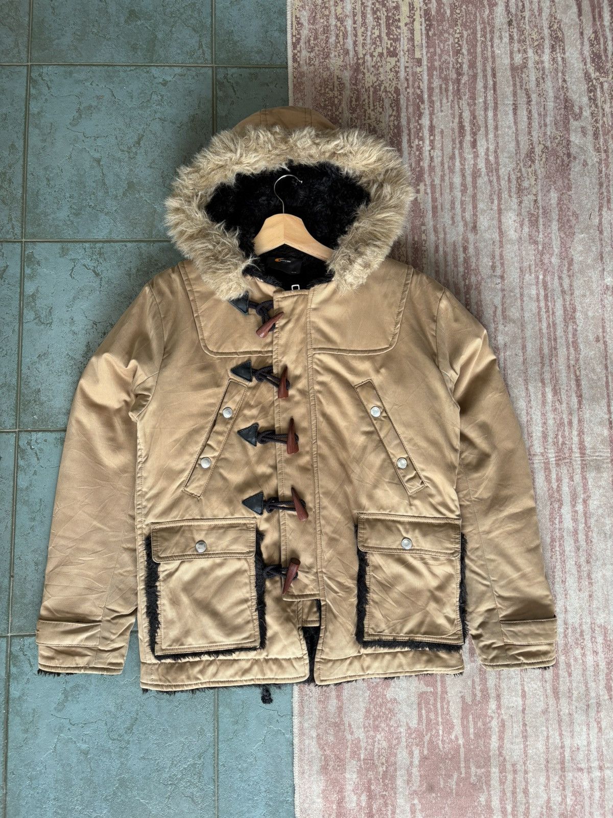 Gallery1950 Gallery 1950 Beige Hooded Sherpa Deck Jacket Size US S / EU 44-46 / 1 - 1 Thumbnail