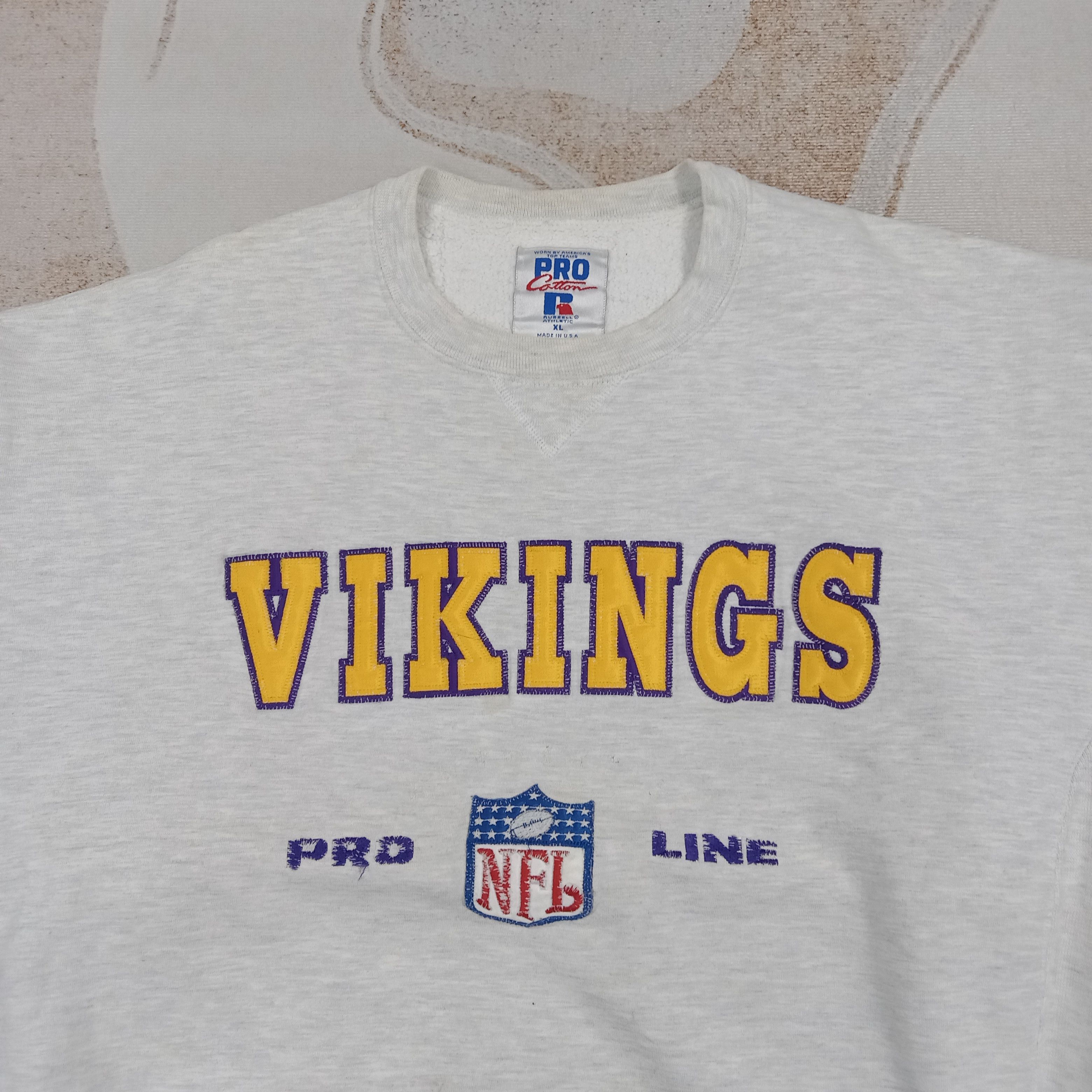 Russell Athletic 90's Minnesota Vikings Football Team Sweashirt C286N2 Size US XL / EU 56 / 4 - 2 Thumbnail