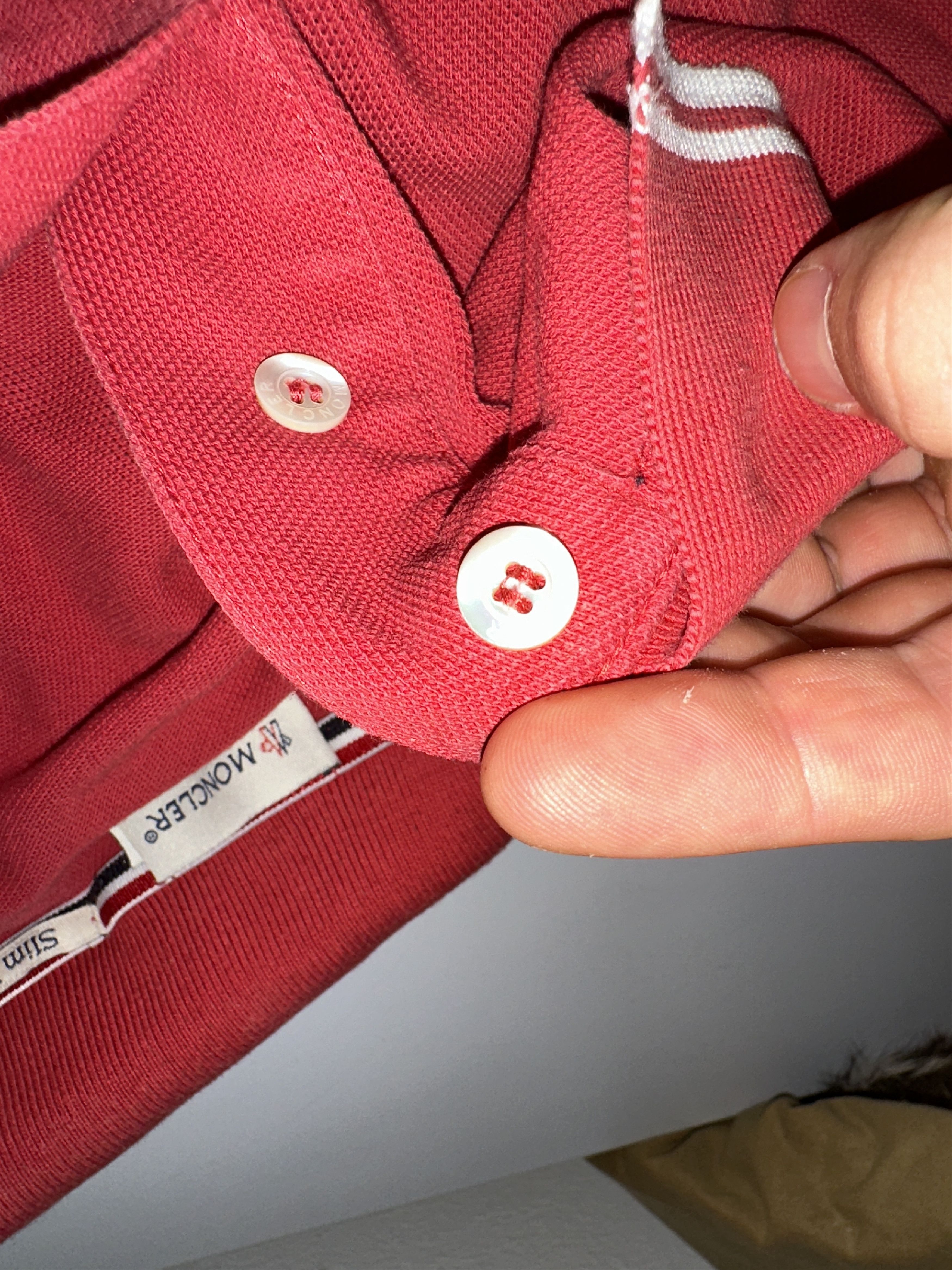 Moncler Moncler Polo Blouse Casual Short Sleeve Tee SlimFit Size L Size US L / EU 52-54 / 3 - 15 Thumbnail
