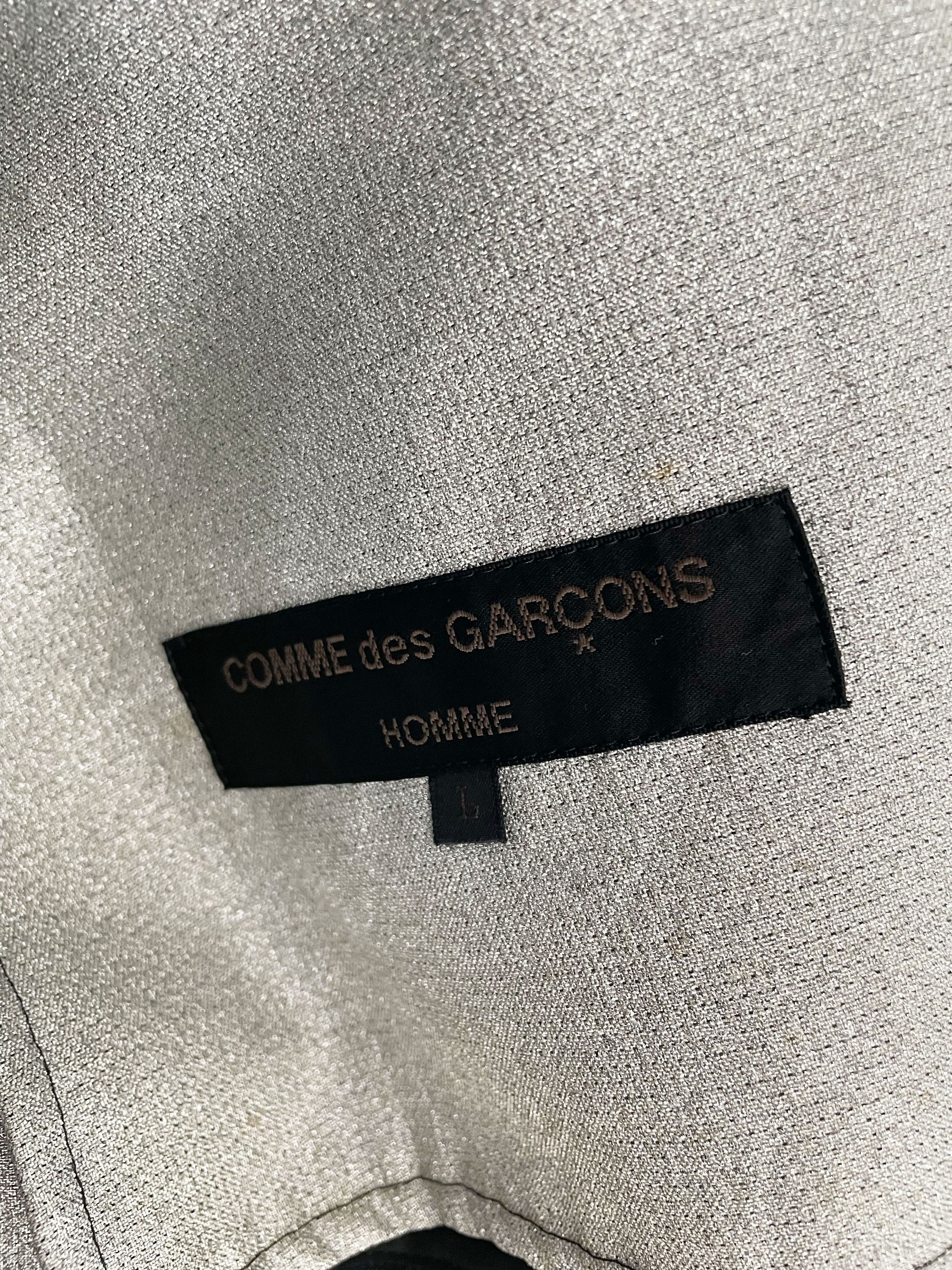 Comme des Garcons Homme 2002 Silver Thread Blazer Size US L / EU 52-54 / 3 - 8 Thumbnail