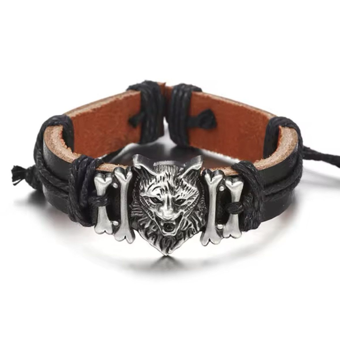 Designer Bracelet wolf cuff pulse wristland Size ONE SIZE - 2 Thumbnail