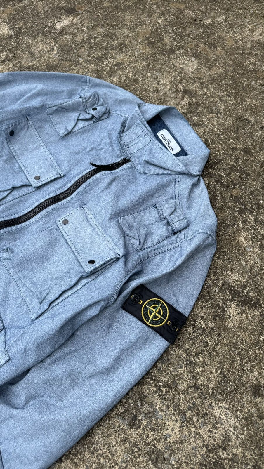 Stone Island Stone Island Placcato Canvas Cargo Jacket *Rare* Size US L / EU 52-54 / 3 - 2 Thumbnail
