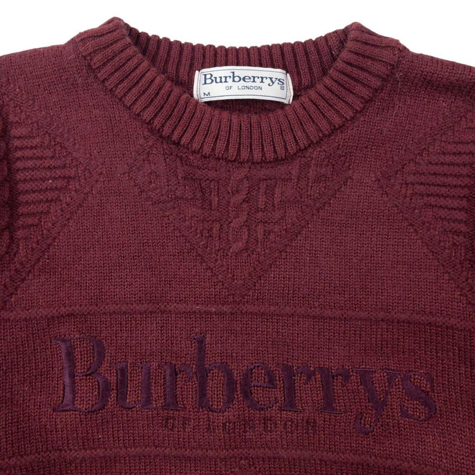 Burberry Vintage 90s Burberry Embroidered Knit Jumper Size XS Size US XS / EU 42 / 0 - 3 Thumbnail