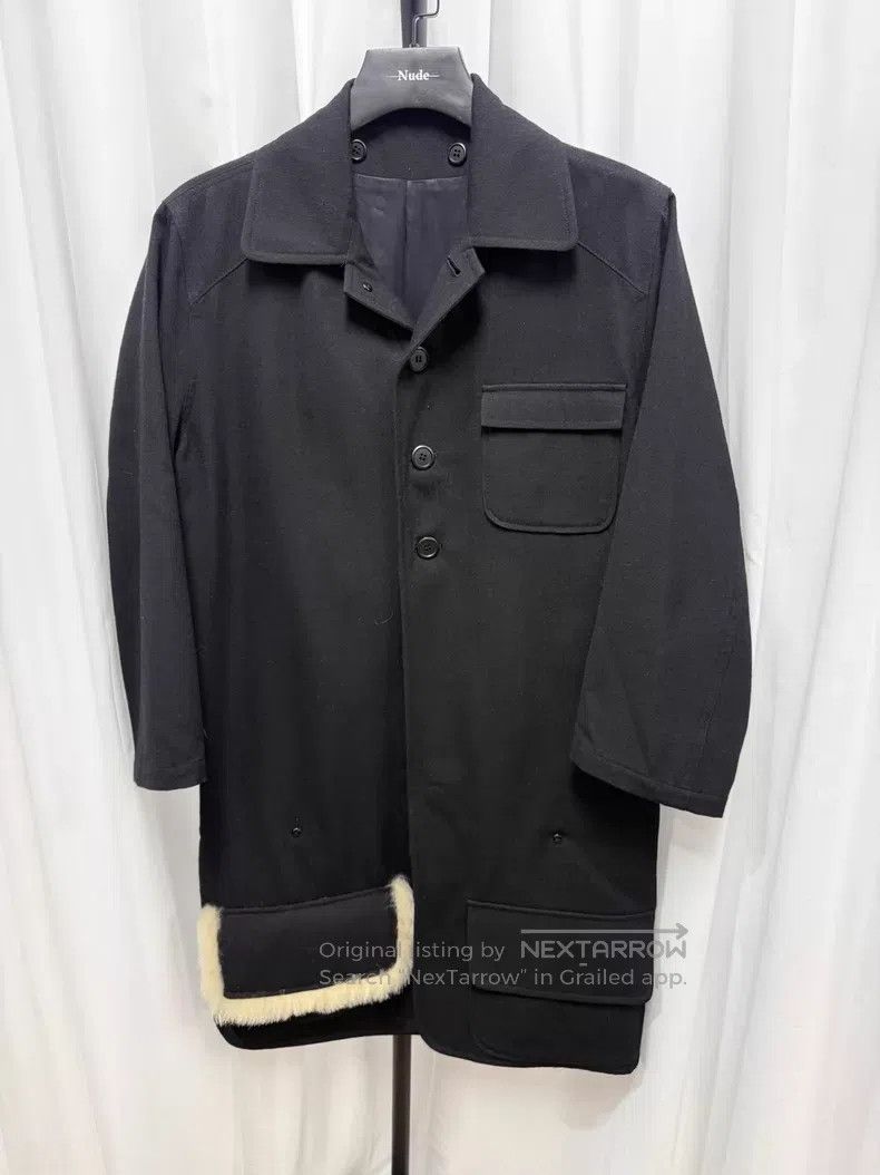 Yohji Yamamoto Yohji Yamamoto 90s mainline plush patchwork wool coat Size US M / EU 48-50 / 2 - 1 Thumbnail