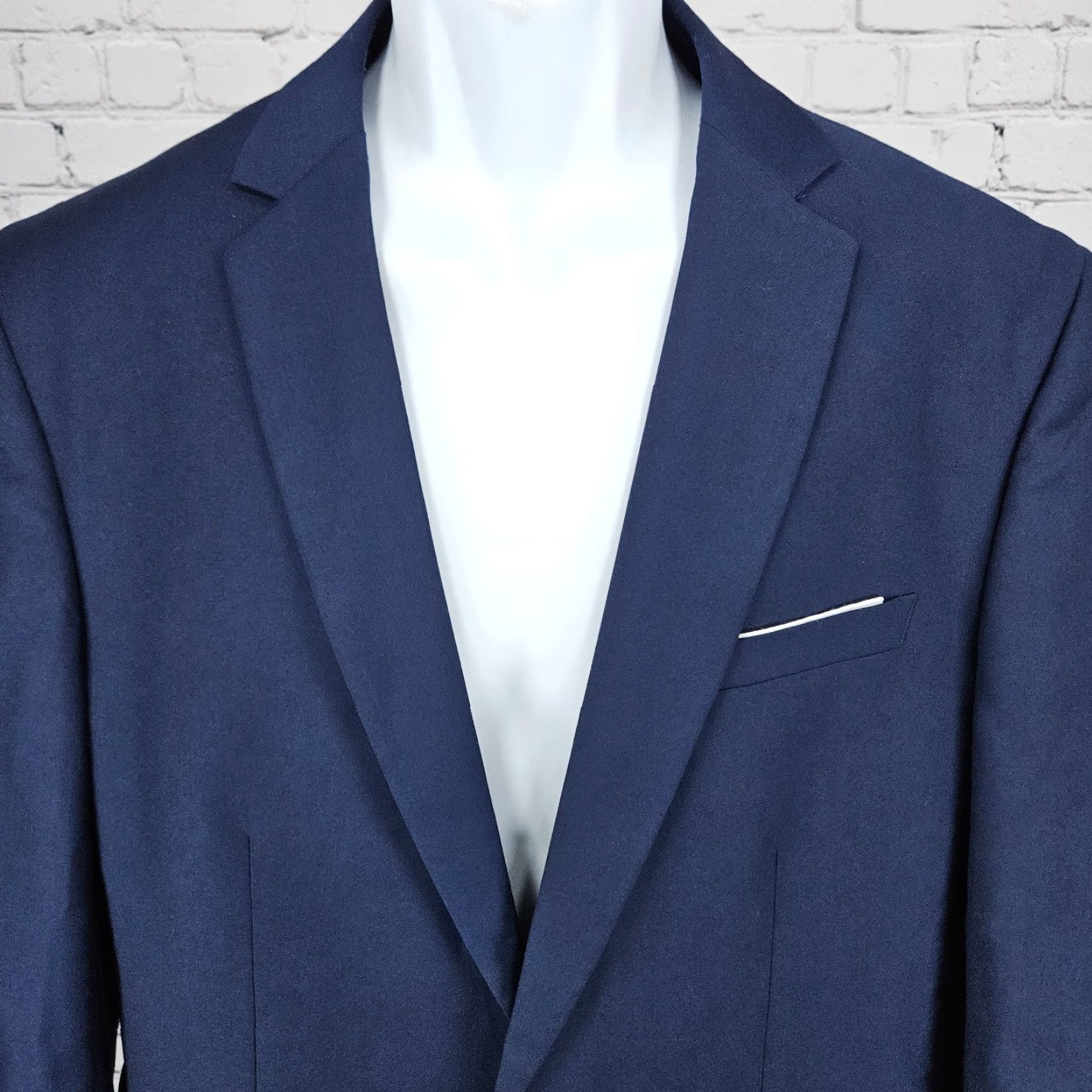 Doublet YFFUSHI Navy 1 Button Double Vented Notch Blazer Sport Coat Large L Men Shirt? Size 42R - 7 Thumbnail
