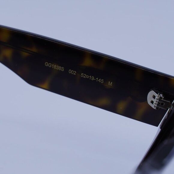 Gucci Gucci GG1838S 002 Sunglasses Dark Havana Cat Eye Frame Size ONE SIZE - 7 Thumbnail