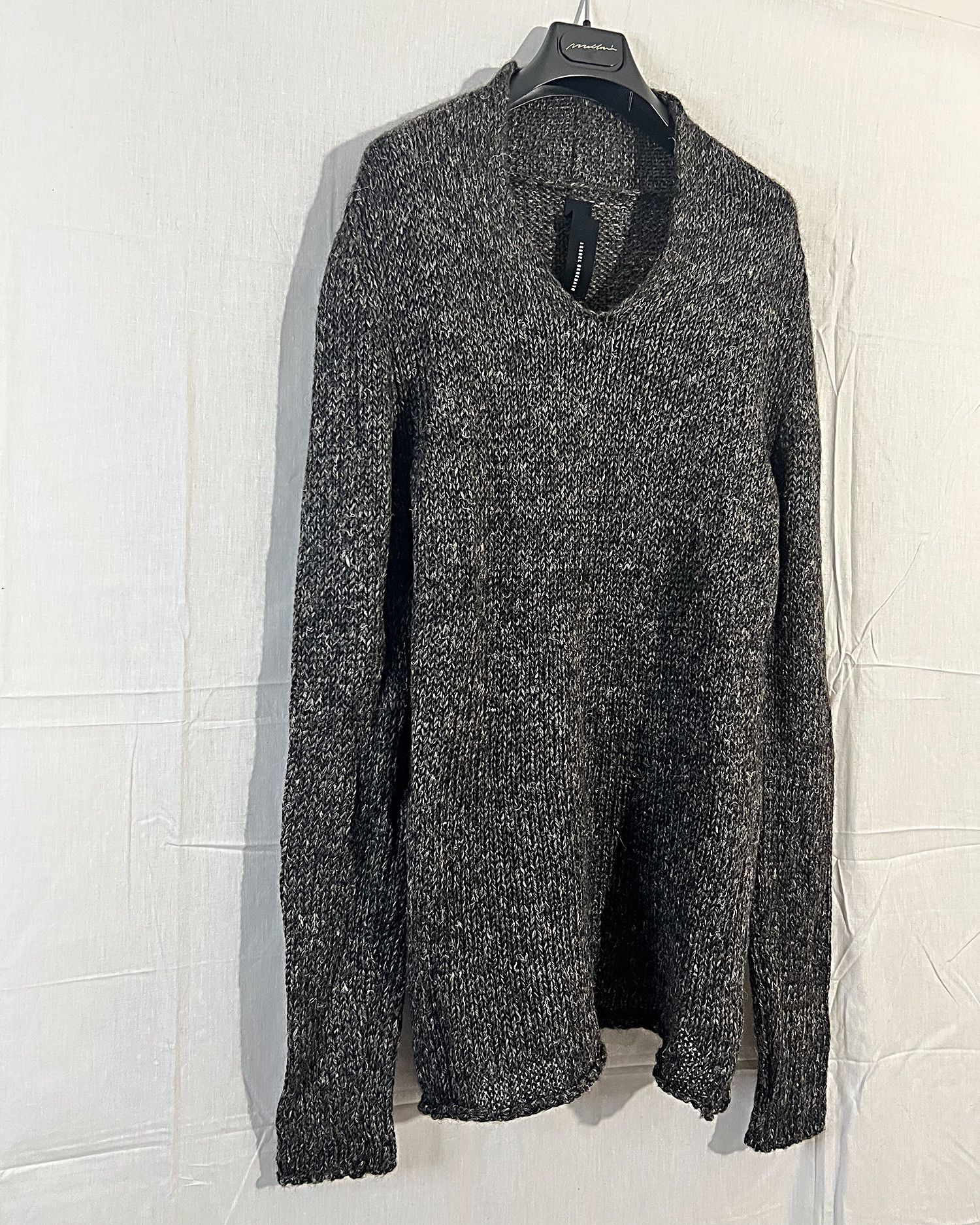 Isabel Benenato Alpaca Sweater + Collar Scarf Size US L / EU 52-54 / 3 - 8 Thumbnail