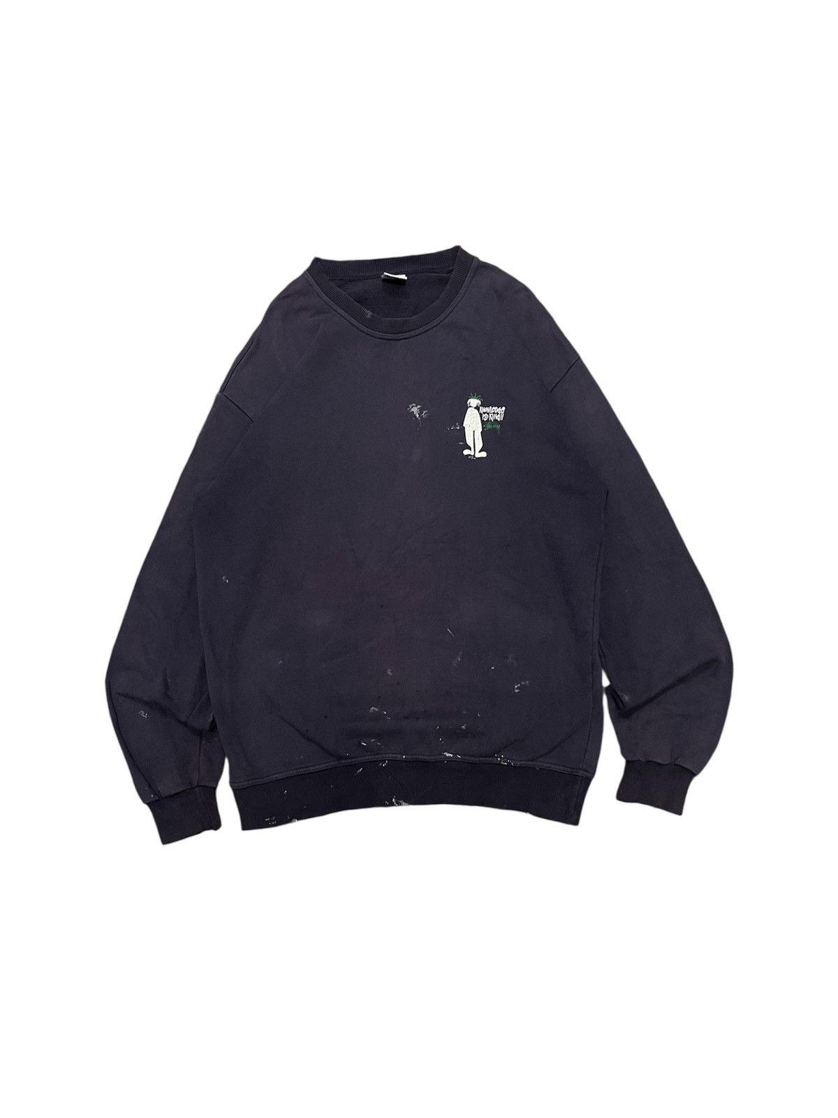 Stussy 90s STUSSY RASTAMAN KNOWLEDGE IS KING SWEATSHIRT DISTRESSED Size US S / EU 44-46 / 1 - 2 Thumbnail