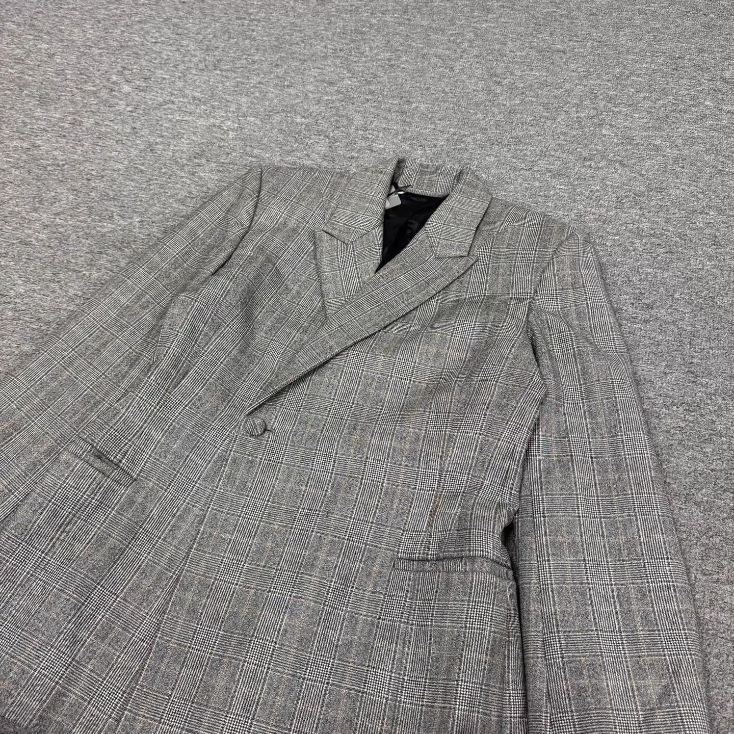 Balenciaga Balenciaga Gray Check Blazer 36 Size XS / US 0-2 / IT 36-38 - 3 Thumbnail