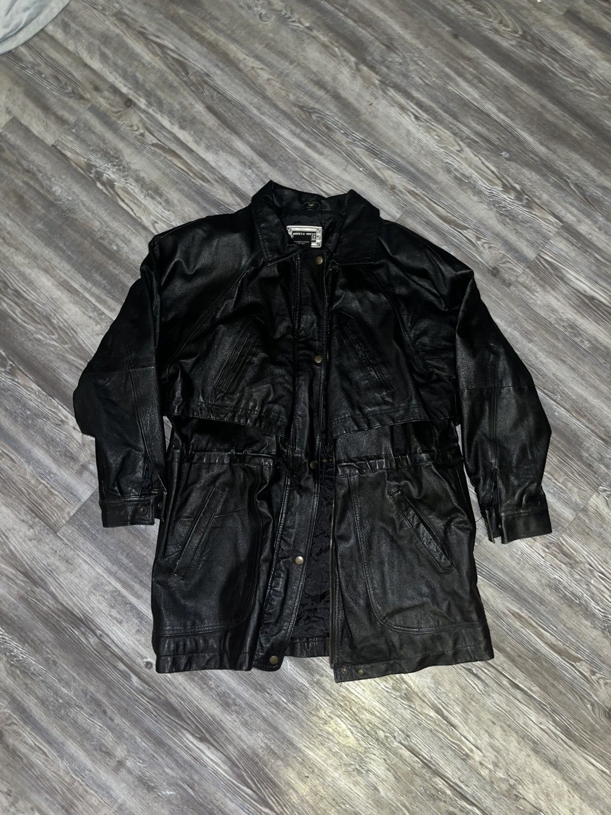 Other Vintage Authentic Leather Jacket / Coat Ottello Pelle Size US M / EU 48-50 / 2 - 1 Thumbnail