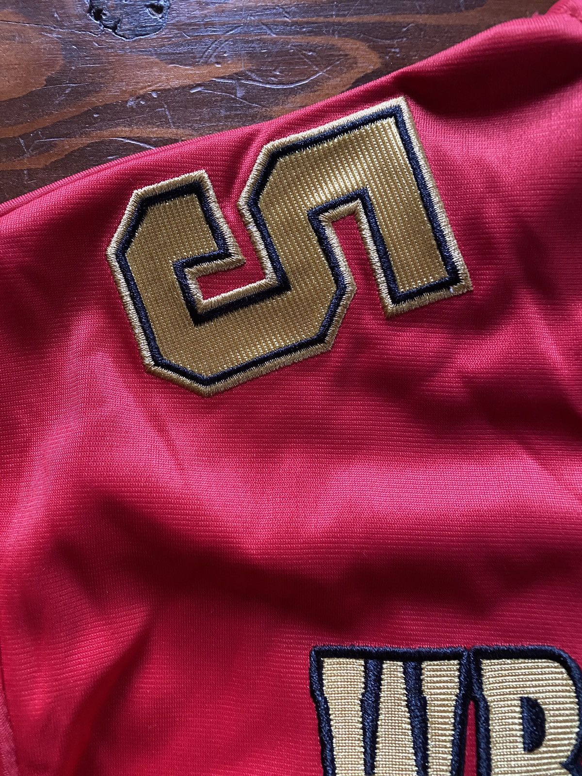 WWE 2019 WWE Wresltlemania 35 NY NJ Football Style Jersey Size US L / EU 52-54 / 3 - 7 Thumbnail