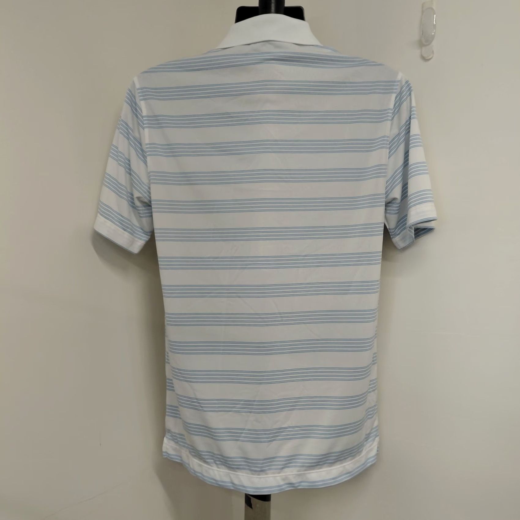 Nike Nike Golf Tour Performance Polo Shirt Men's Small White Blue Stripe Dri-Fit Size US S / EU 44-46 / 1 - 5 Thumbnail