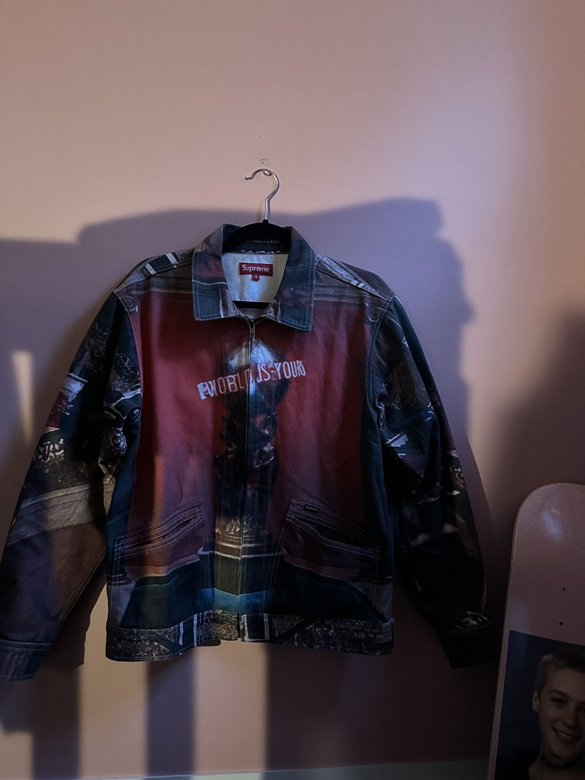 Supreme scarface outlet denim jacket