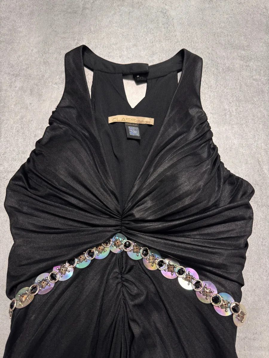 Roberto Cavalli × Vintage Roberto Cavalli Class Black Long Dress Size M / US 6-8 / IT 42-44 - 3 Thumbnail