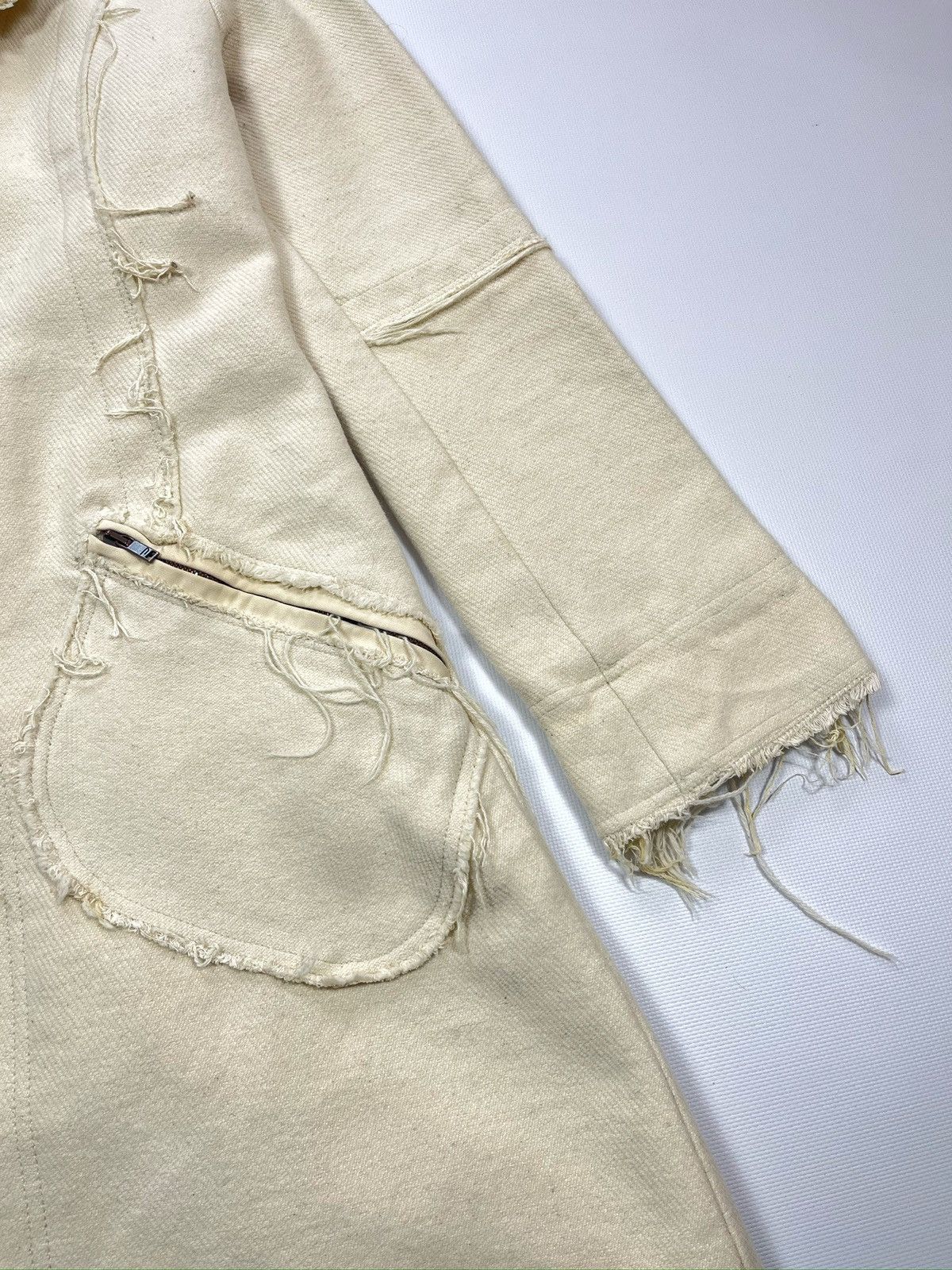Diesel Diesel Trench Coat Denim Wool Grunge Y2K Vintage Size M Size M / US 6-8 / IT 42-44 - 8 Thumbnail