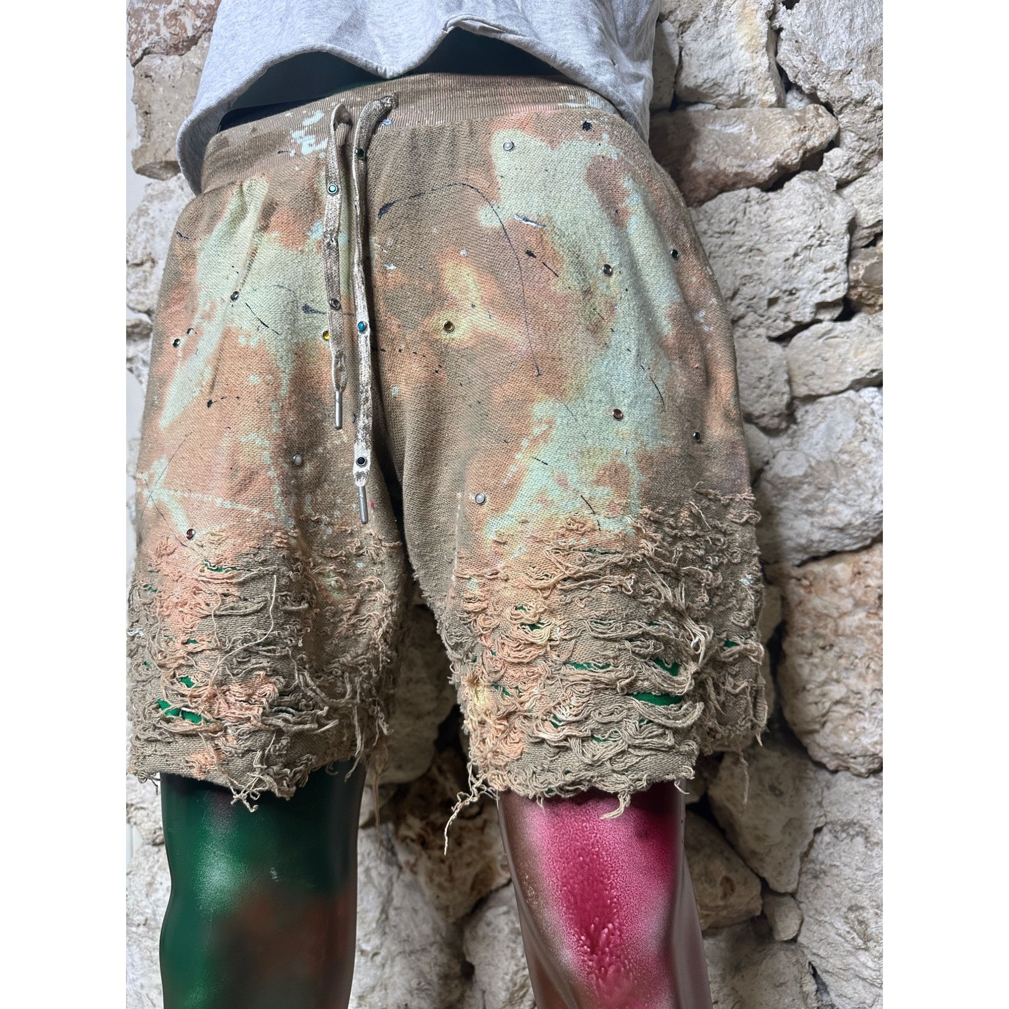 Handmade × John Elliott DRO Lab Custom 1/1 ART x John Elliott Reverse Burn Out Dist Size US 30 / EU 46 - 15 Thumbnail