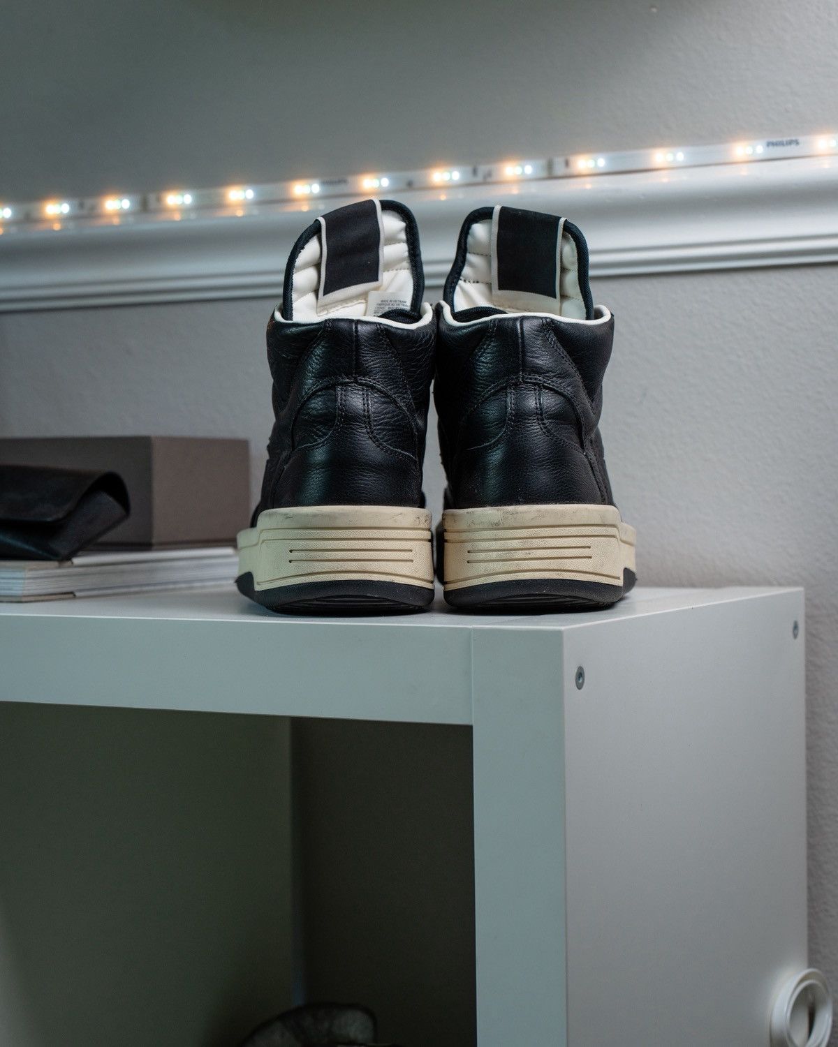 Converse × Rick Owens Drkshdw TURBOWPN OG Black/white Size US 9.5 / EU 42-43 - 3 Thumbnail