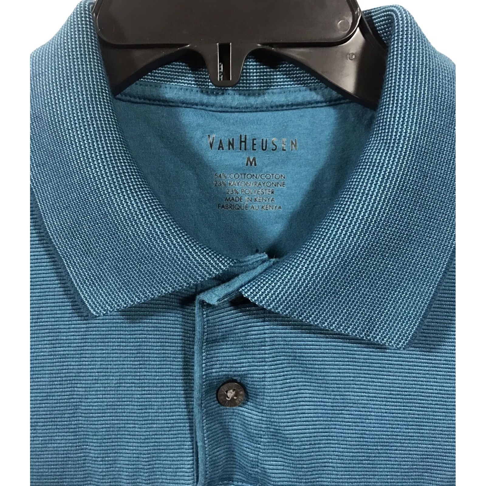 Van Heusen Van Heusen Polo Shirt Men's Size M Medium Blue Golf Short Sleeve Collar Size US M / EU 48-50 / 2 - 3 Thumbnail