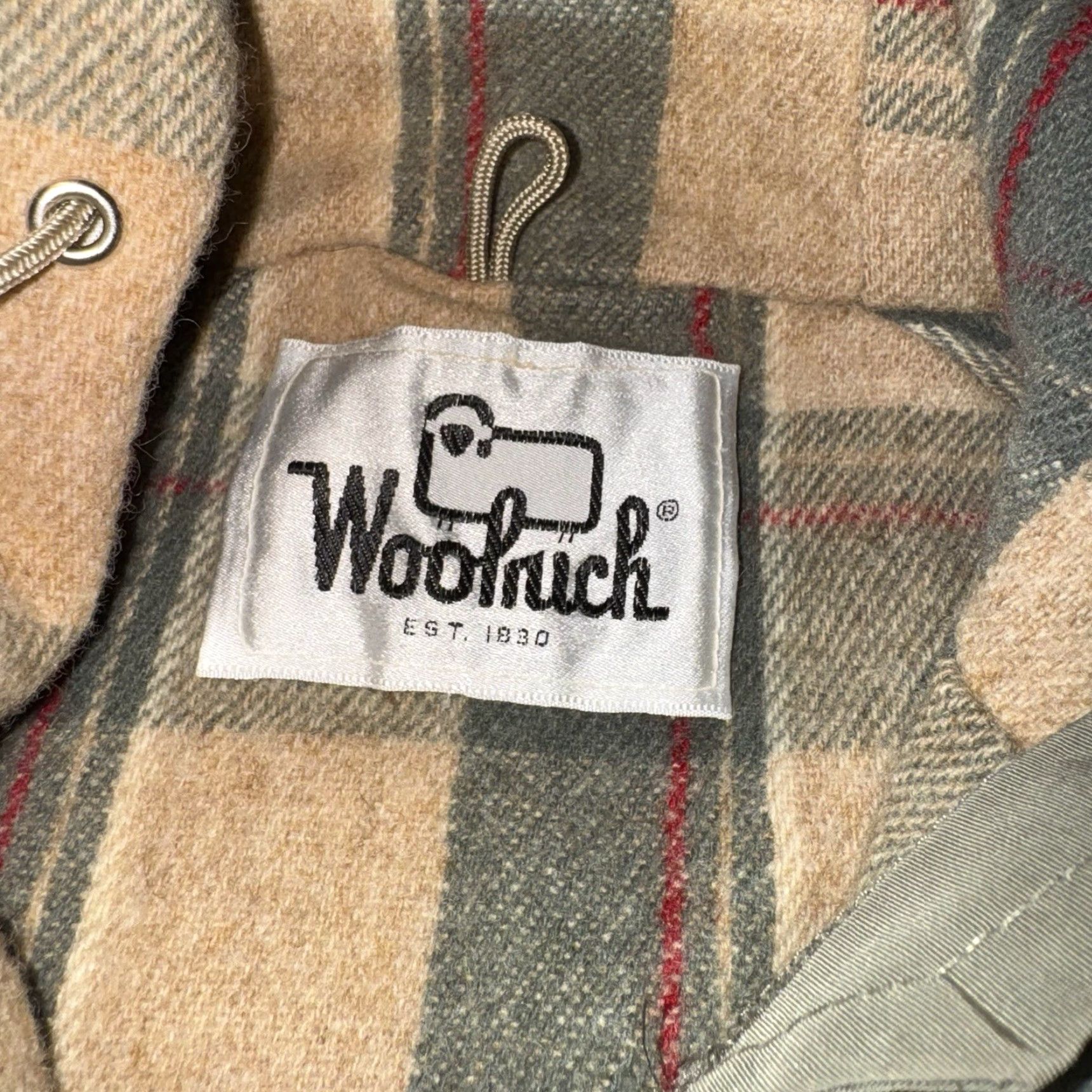Vintage VINTAGE Woolrich Chore Field Jacket Hooded Wool Lined Zip Mens XL Green Parka 90s Outdoor USA Pattern Plaid Full Zip Button-Down Collar XLC Size US XL / EU 56 / 4 - 6 Thumbnail