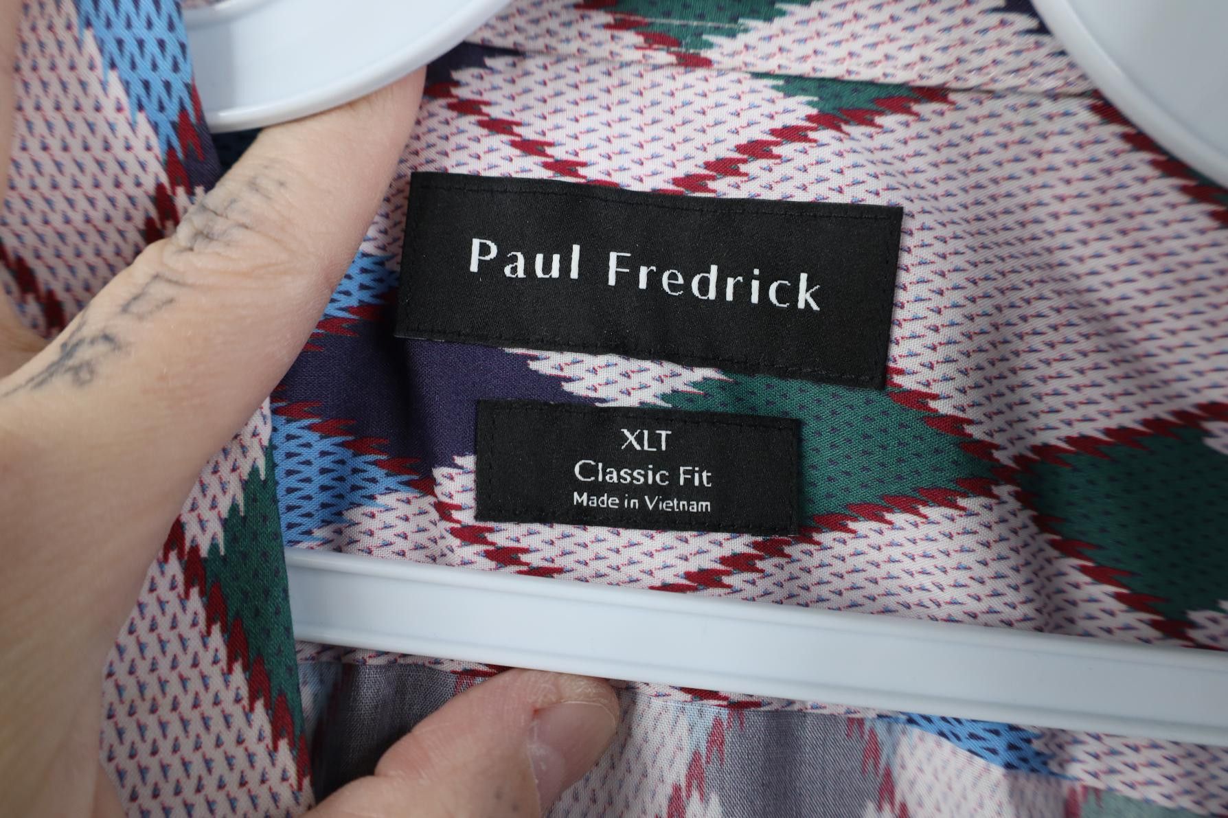 Paul Fredrick Paul Fredrick Long Staple Cotton Argyle Diamond Button Shirt Size US XL / EU 56 / 4 - 8 Thumbnail