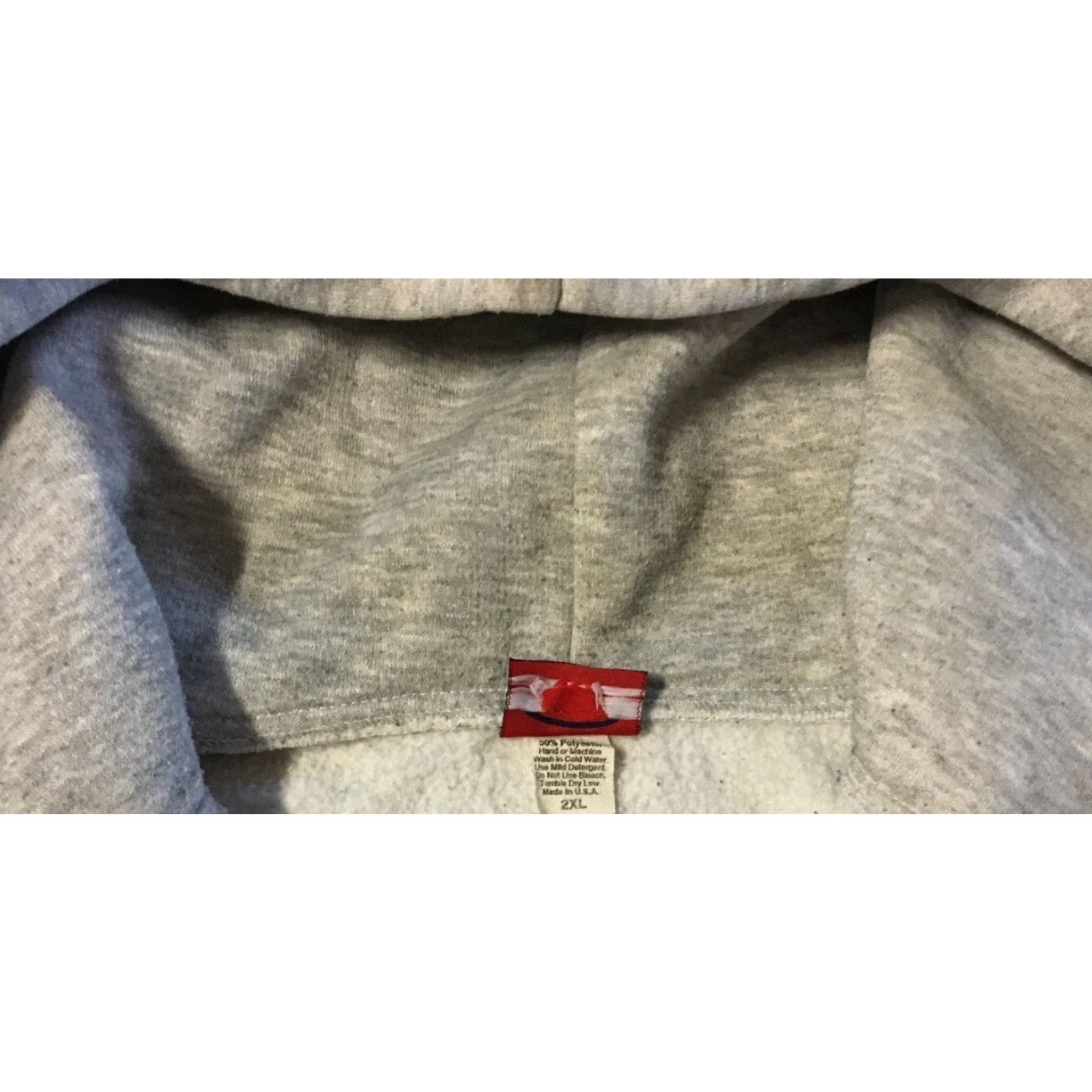 Vintage Vtg 90s Faded Distress Zip Hoodie XXL USA Track Grunge PE Biker Skate Surf 80s Size US XXL / EU 58 / 5 - 6 Thumbnail