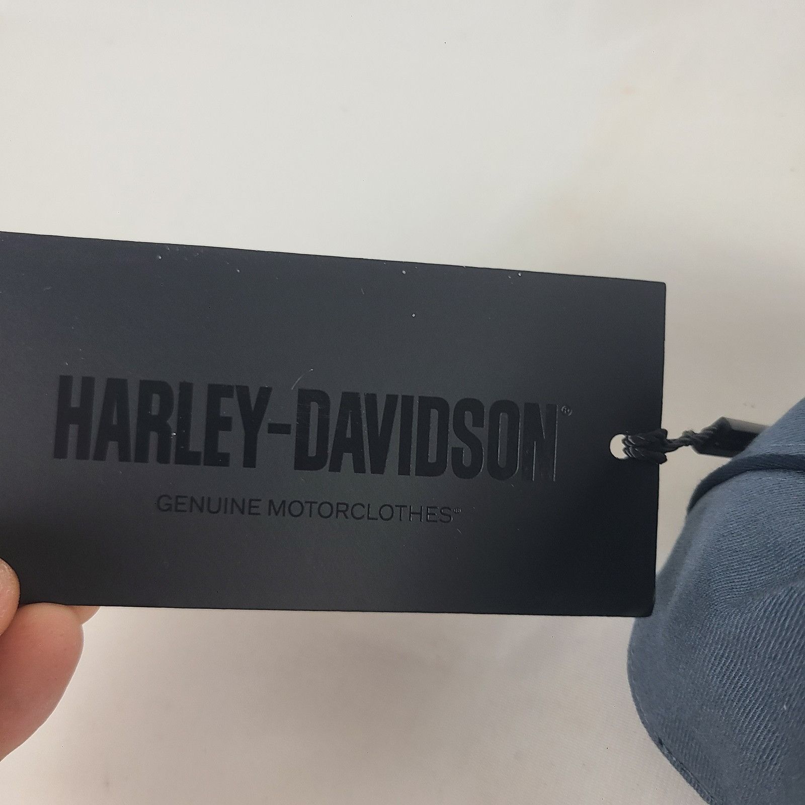 Harley Davidson Harley Davidson Motor Cycle Fitted Hat Size 7 1/4" Woven Bl Size ONE SIZE - 5 Thumbnail
