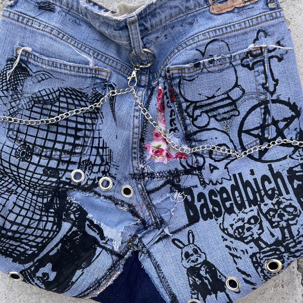 Designer Basedbich 1of1 upcycled Jean tote Size ONE SIZE - 3 Thumbnail
