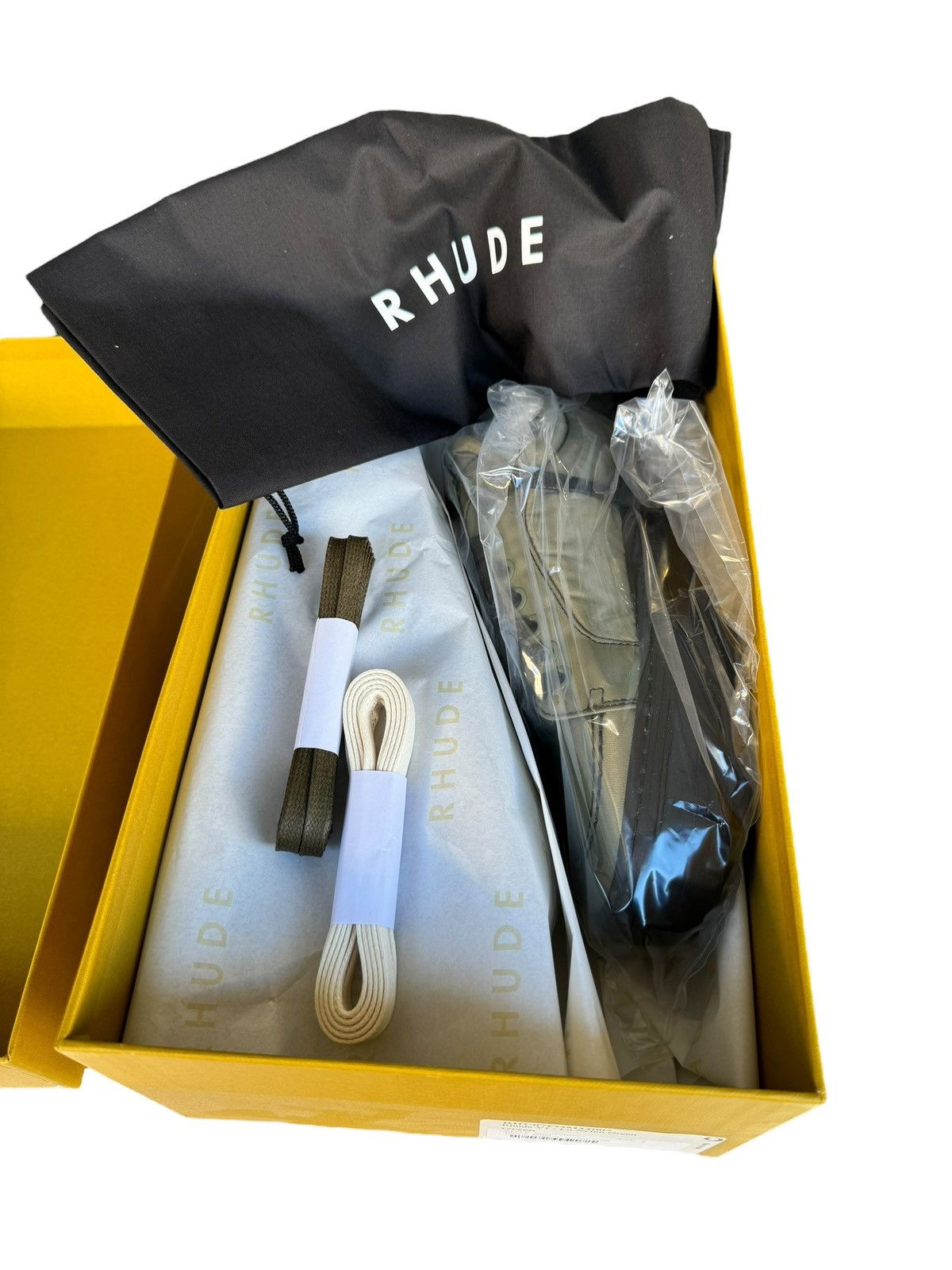 Rhude Unreleased Green V1 Nylon Lo Sneaker Size US 12 / EU 45 - 4 Thumbnail